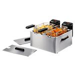 Friteuse semi-professionnelle PRINCESS SEMI PRO DOUBLE 2 X 1 KG 183123-01-001