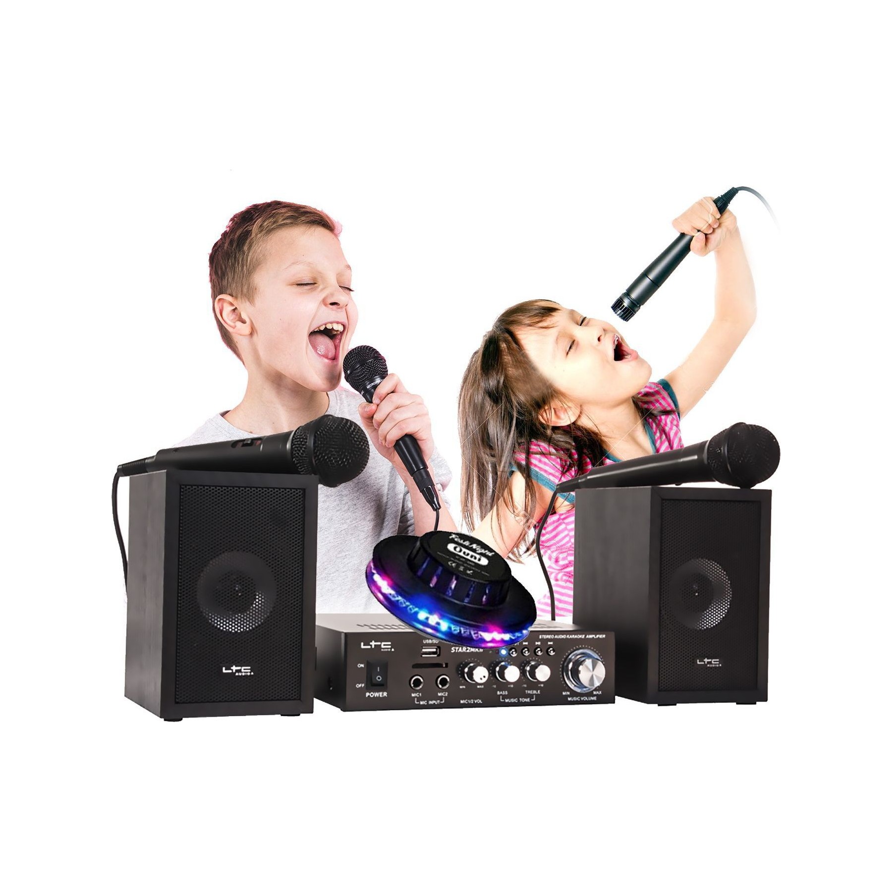 Karaoké LTC Pack Karaoké Enfant Ibiza sound 2x50W ST