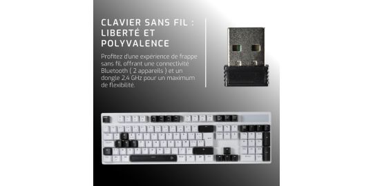 Clavier gamer sans fil ONLAN CA-350-Yang W