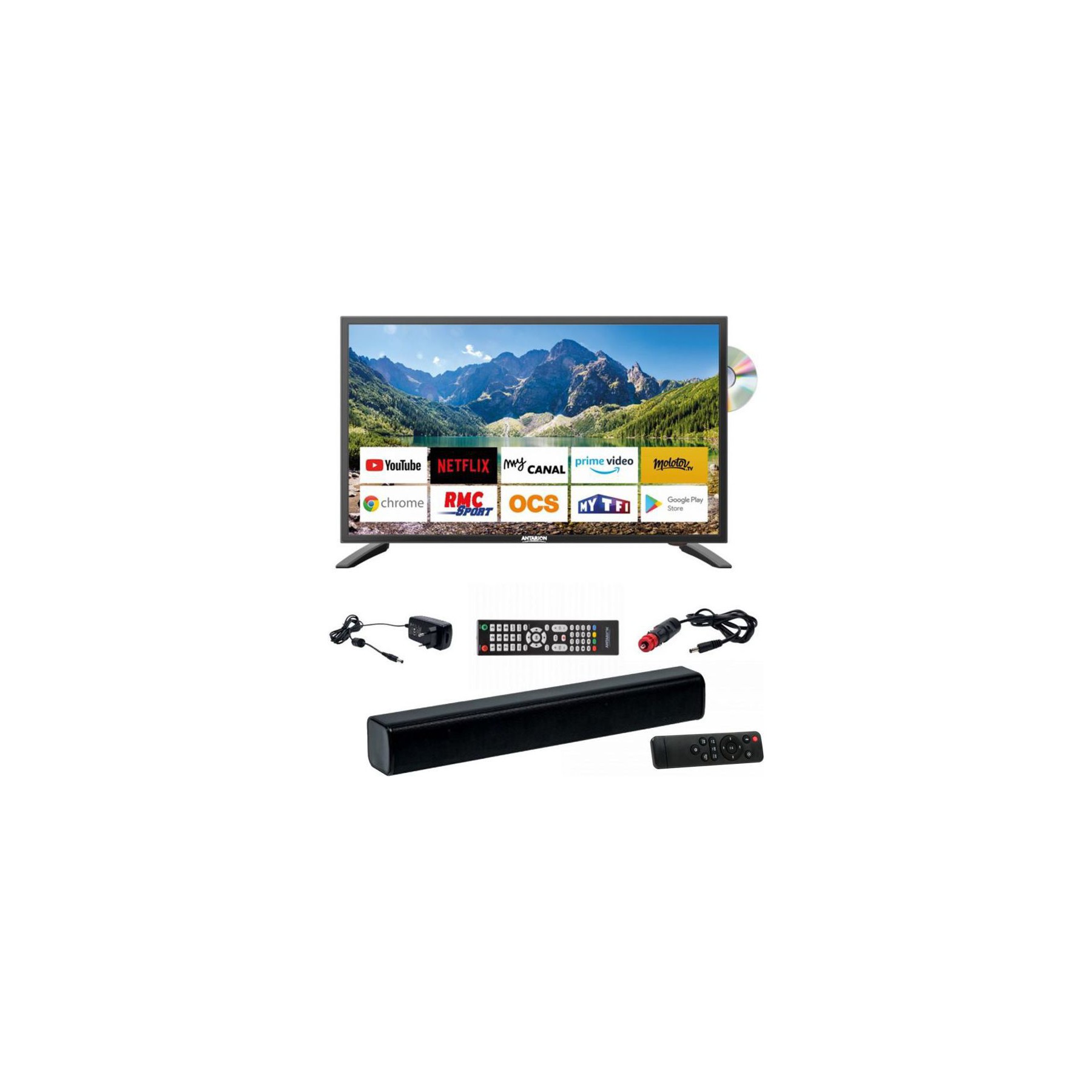 TV LED ANTARION Pack  Tv Led 22" 55cm Smart Connect Lect