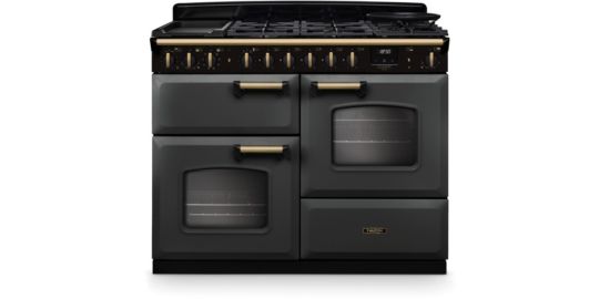 Piano de cuisson mixte FALCON NGC TAB MIX 110 CM ARDOISE LAITON ANTIQU