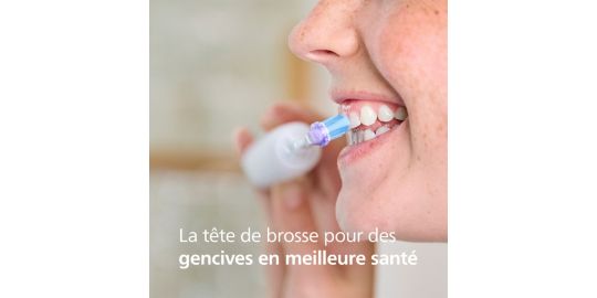 Brossette dentaire PHILIPS Sonicare lot de 5 - HX9055/87 white Gum Care- soin des gencives G3