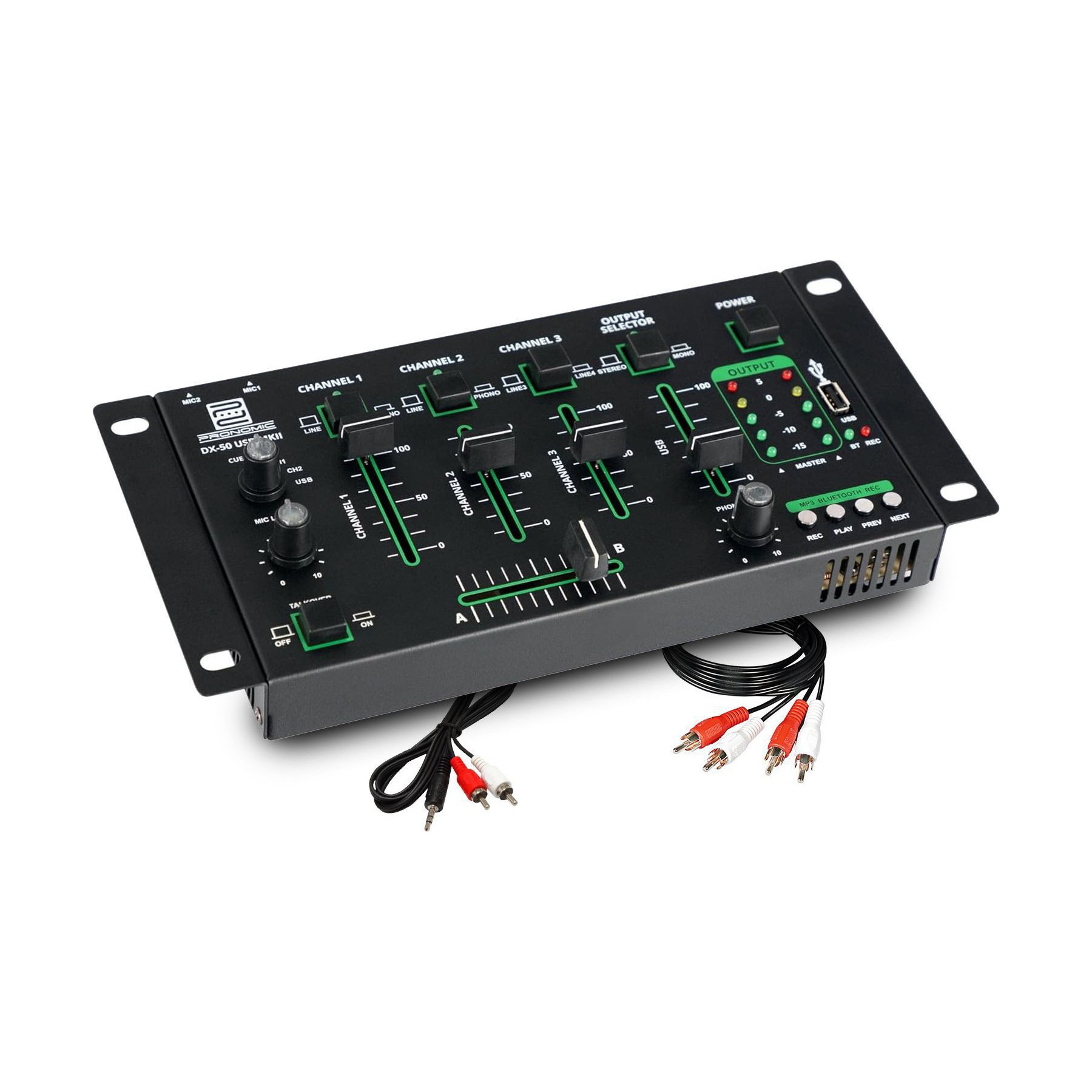 Table de mixage PRONOMIC DX-50 USB MKII 4 canaux avec Bluetooth