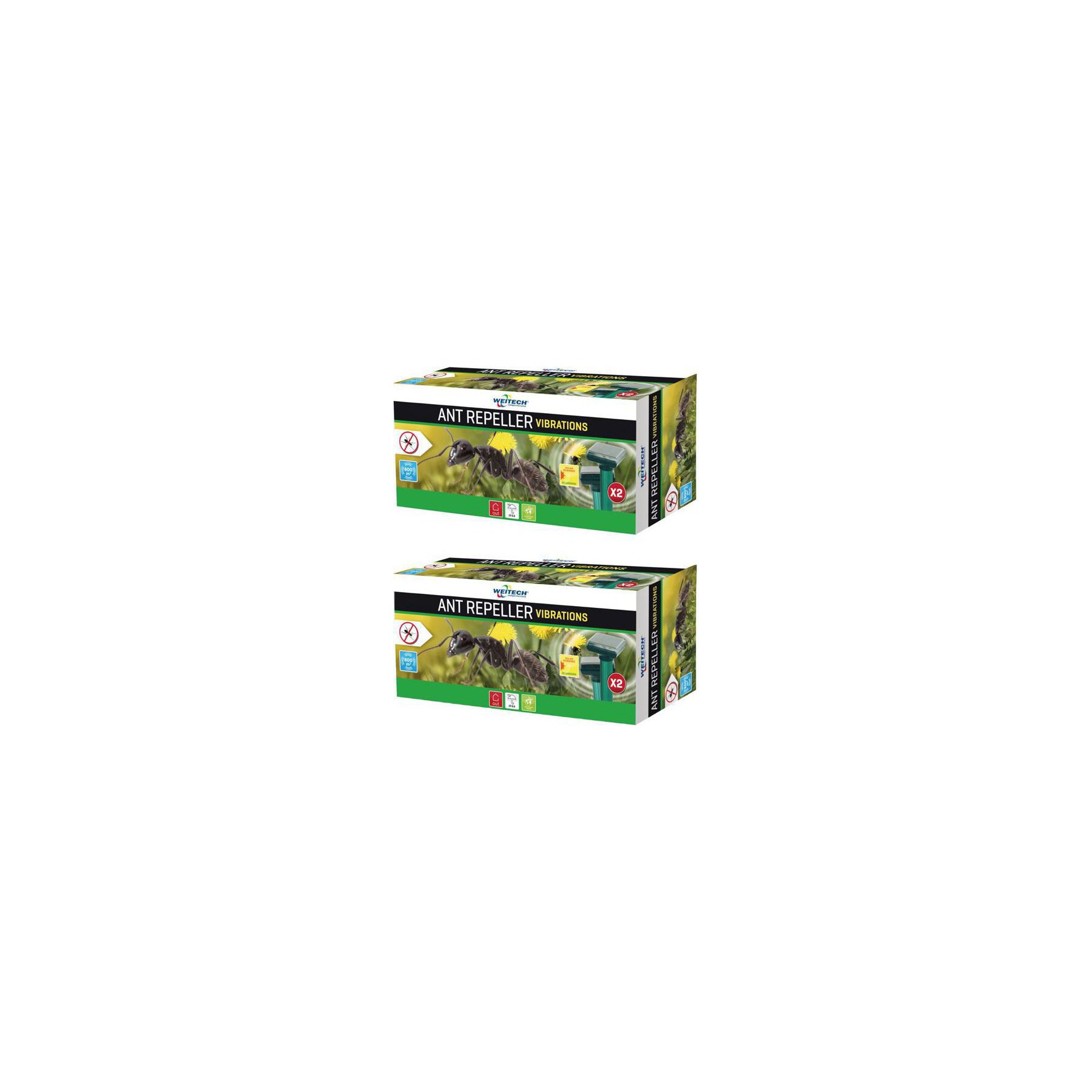 Anti insectes WEITECH Pack  2x Répulsif à Fourmis à Ultrasons