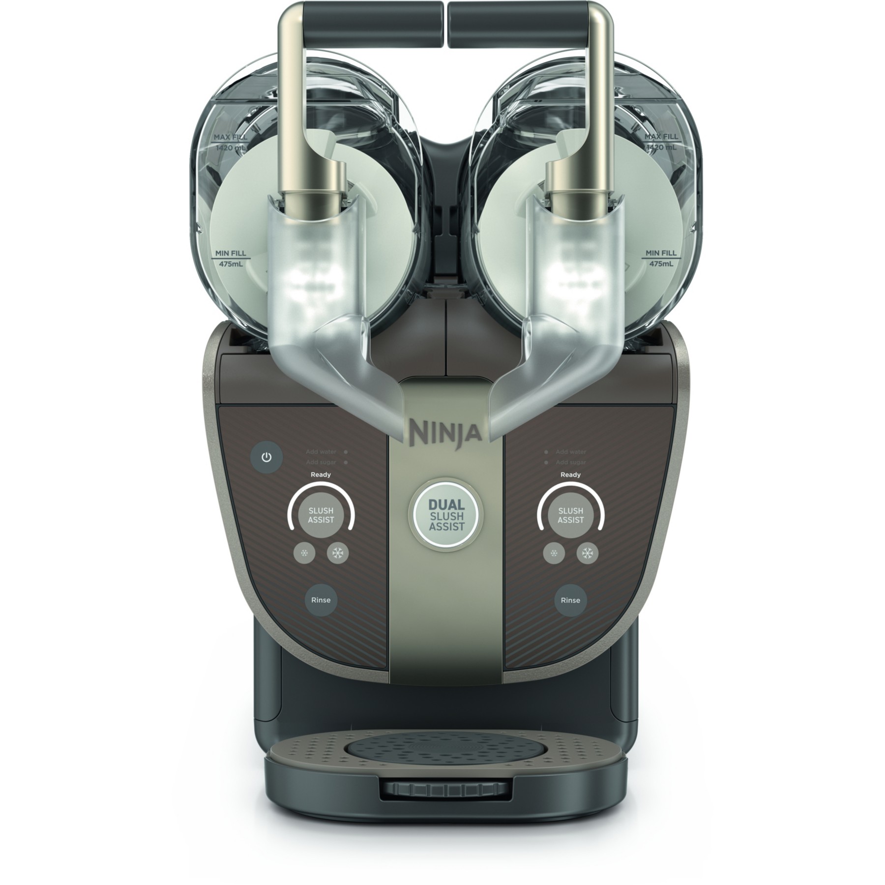 Machine à granita NINJA SLUSHi Twist FS702EUBR, Machine à granités double bacs, Mocha, 4,4L