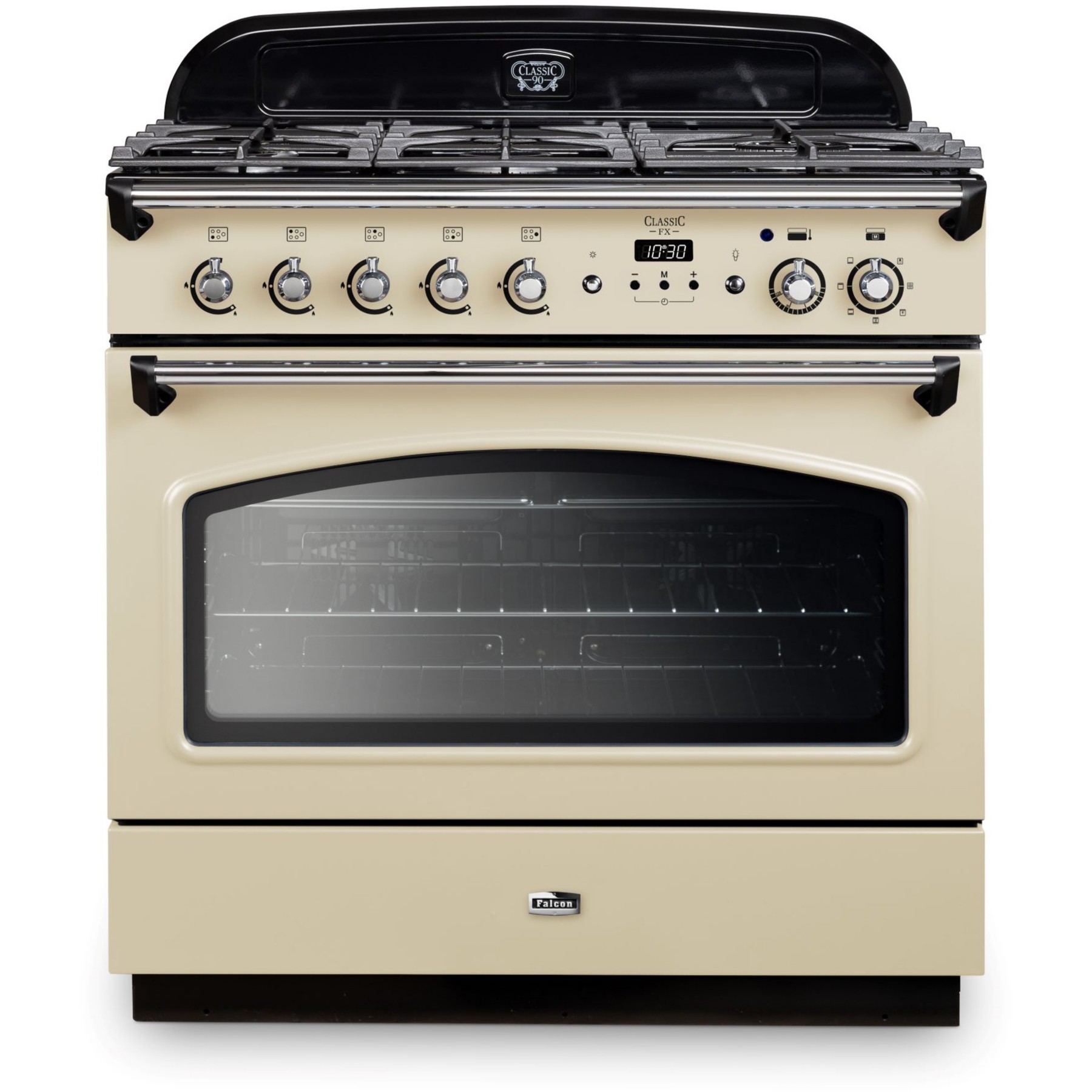 Piano de cuisson gaz FALCON CLASSIC FX  TAB GAZ 90 CM CREME CHROME
