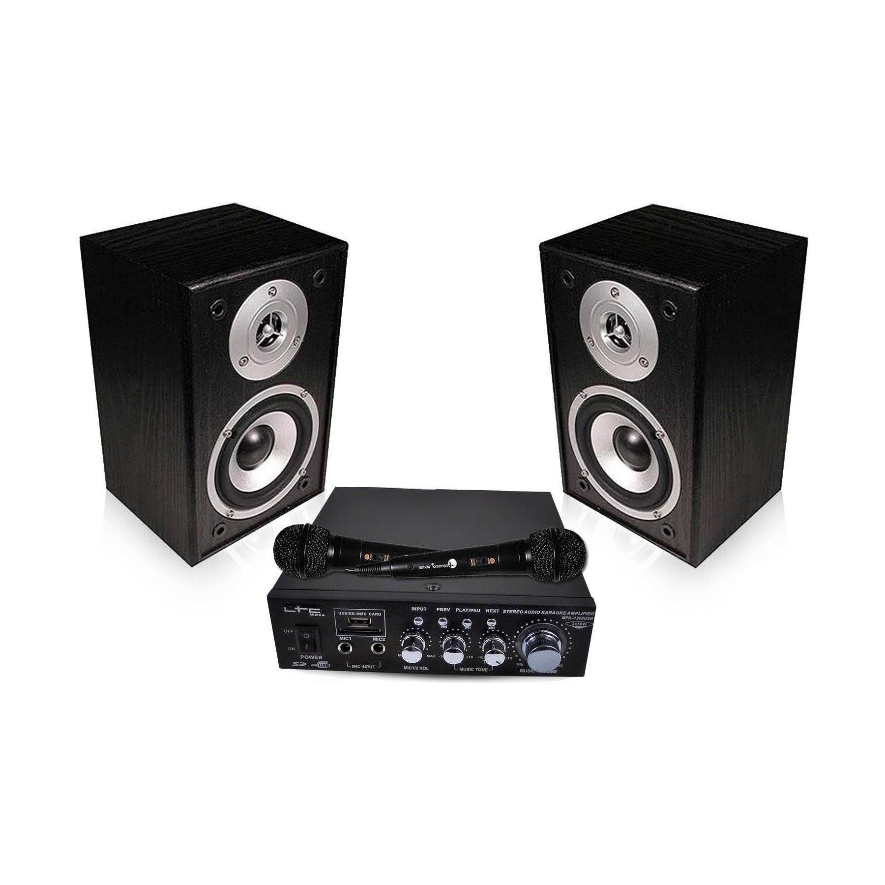 Karaoké HYUNDAI KARAOKE HC800-BK USB/SD 100W+HP+2mic