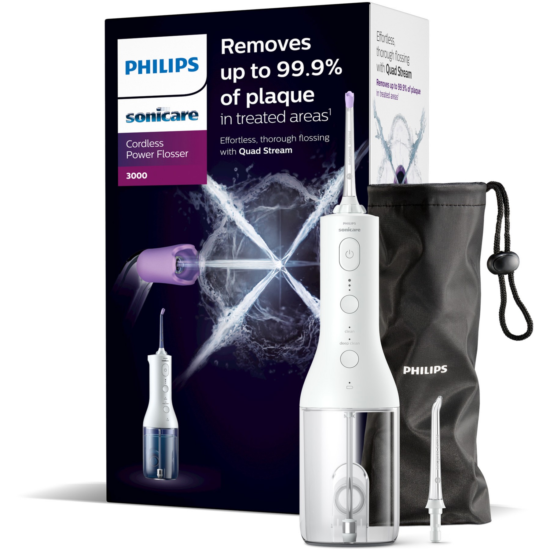 Hydropulseur PHILIPS Sonicare Powerflosser 3000 HX3826/31 sans fil