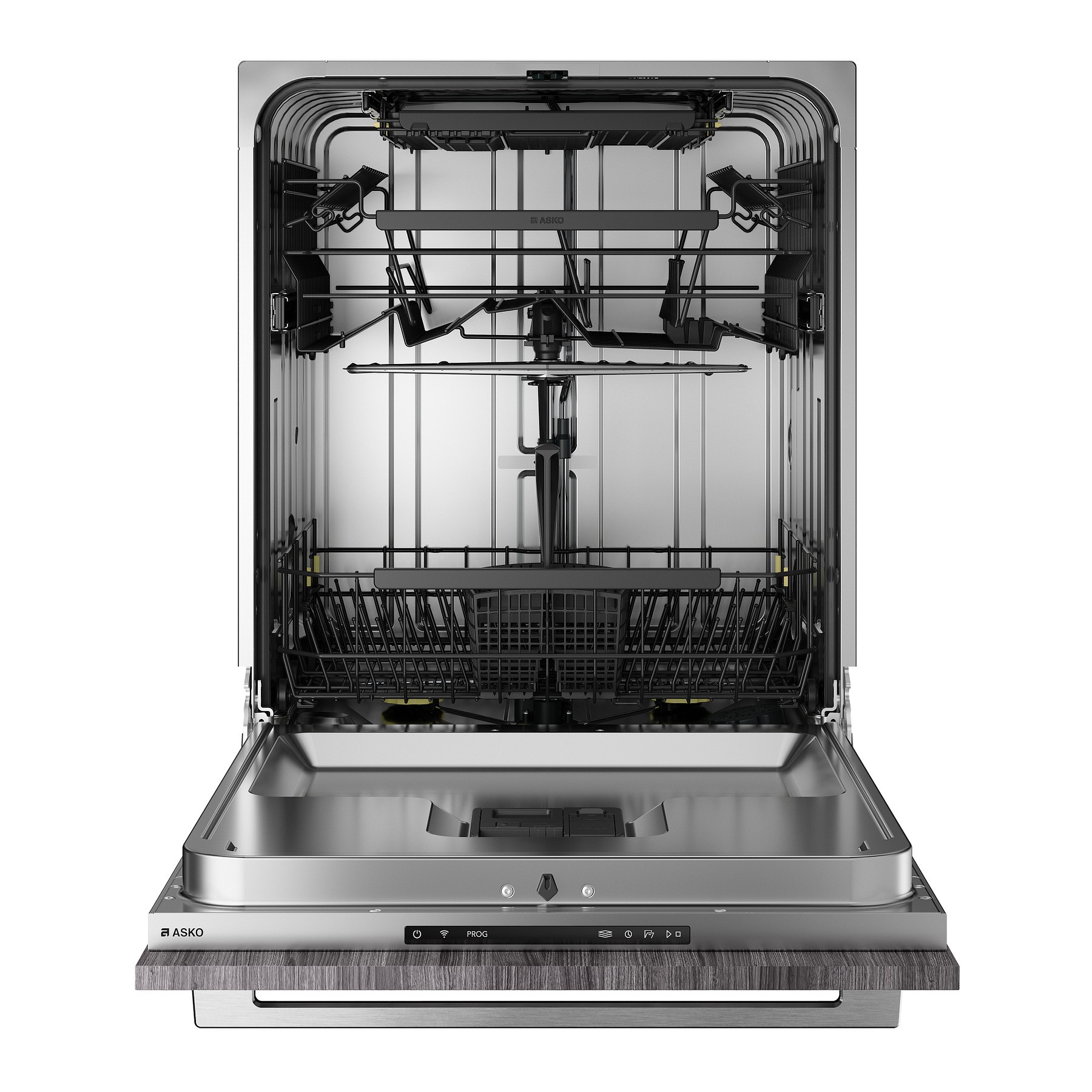 Lave vaisselle encastrable ASKO DSD544B écran tactile et bras de lavage inox