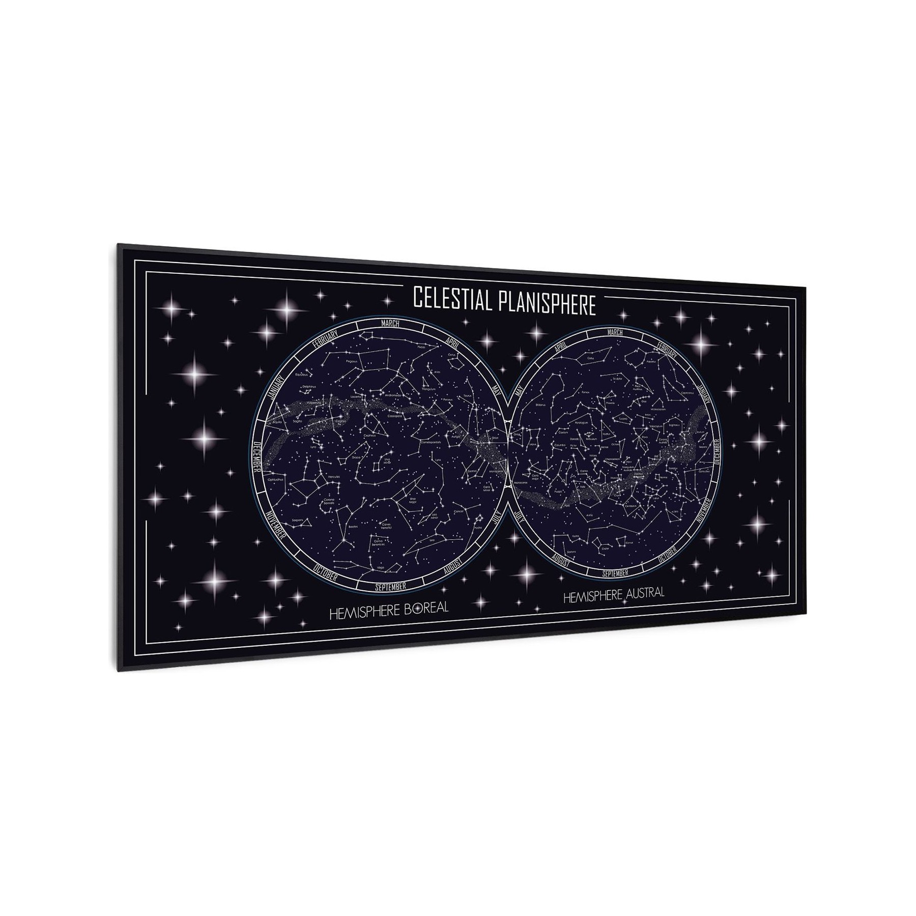 Chauffage électrique KLARSTEIN Wonderwall Air Art ciel 120x60cm 700W