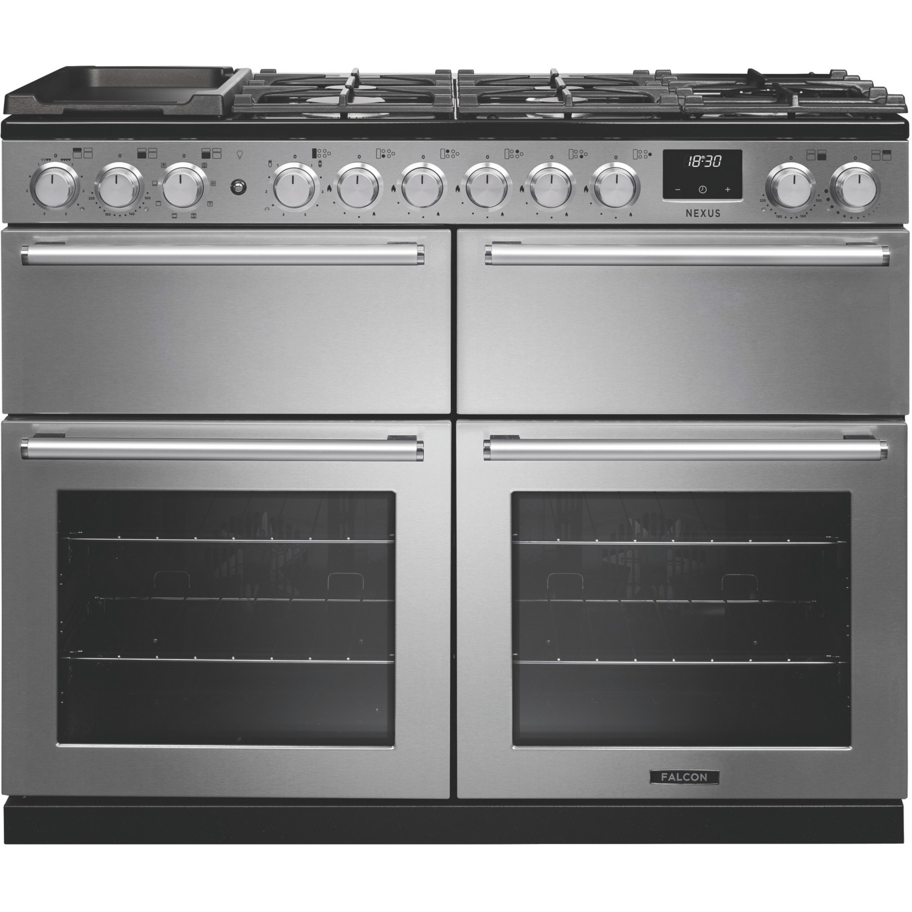 Piano de cuisson mixte FALCON NEXUS NGC BC TAB MIX 110 CM  INOX CHROME