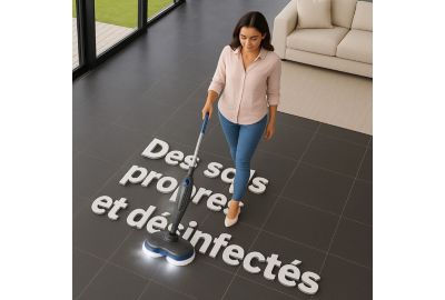 Entretien parquet et design EziClean Steam Wave 360