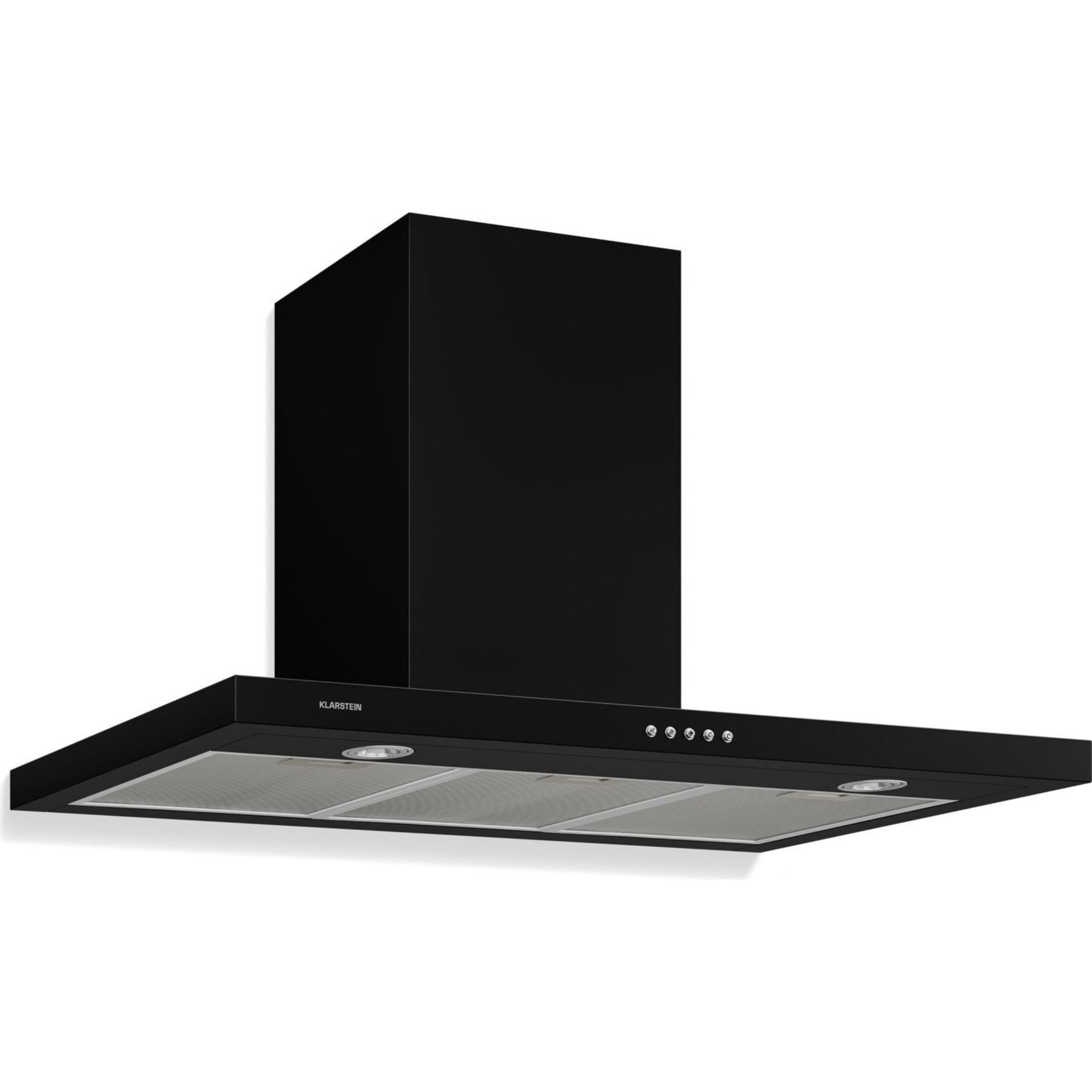 Hotte décorative murale KLARSTEIN Limelight 90cm 600 m³/h classe A++ noir