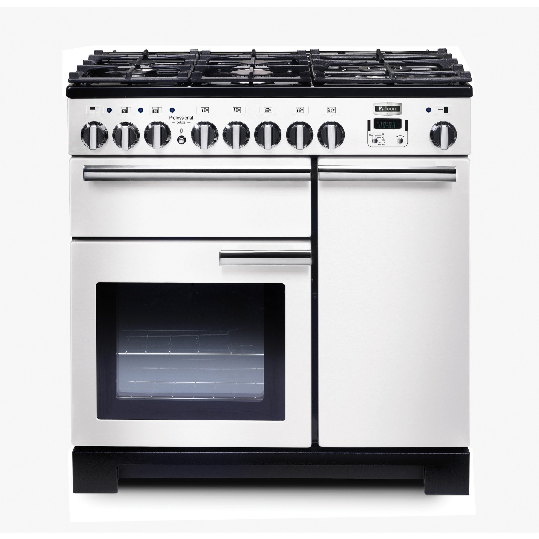 Piano de cuisson gaz FALCON Professional DELUXE 90 CM Blanc /CHROME