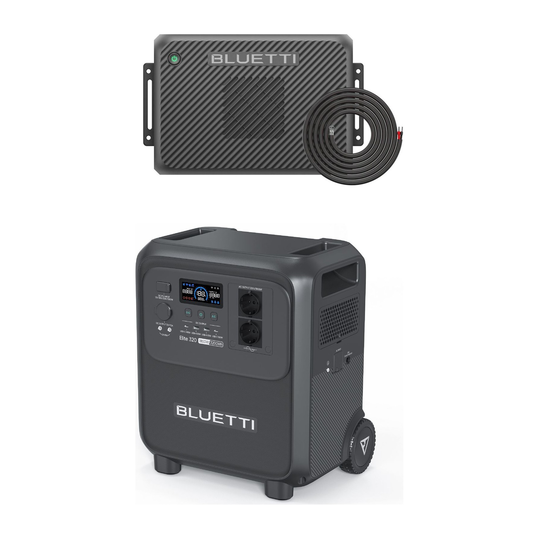 Batterie nomade BLUETTI KIT Elite 320+Charger 2