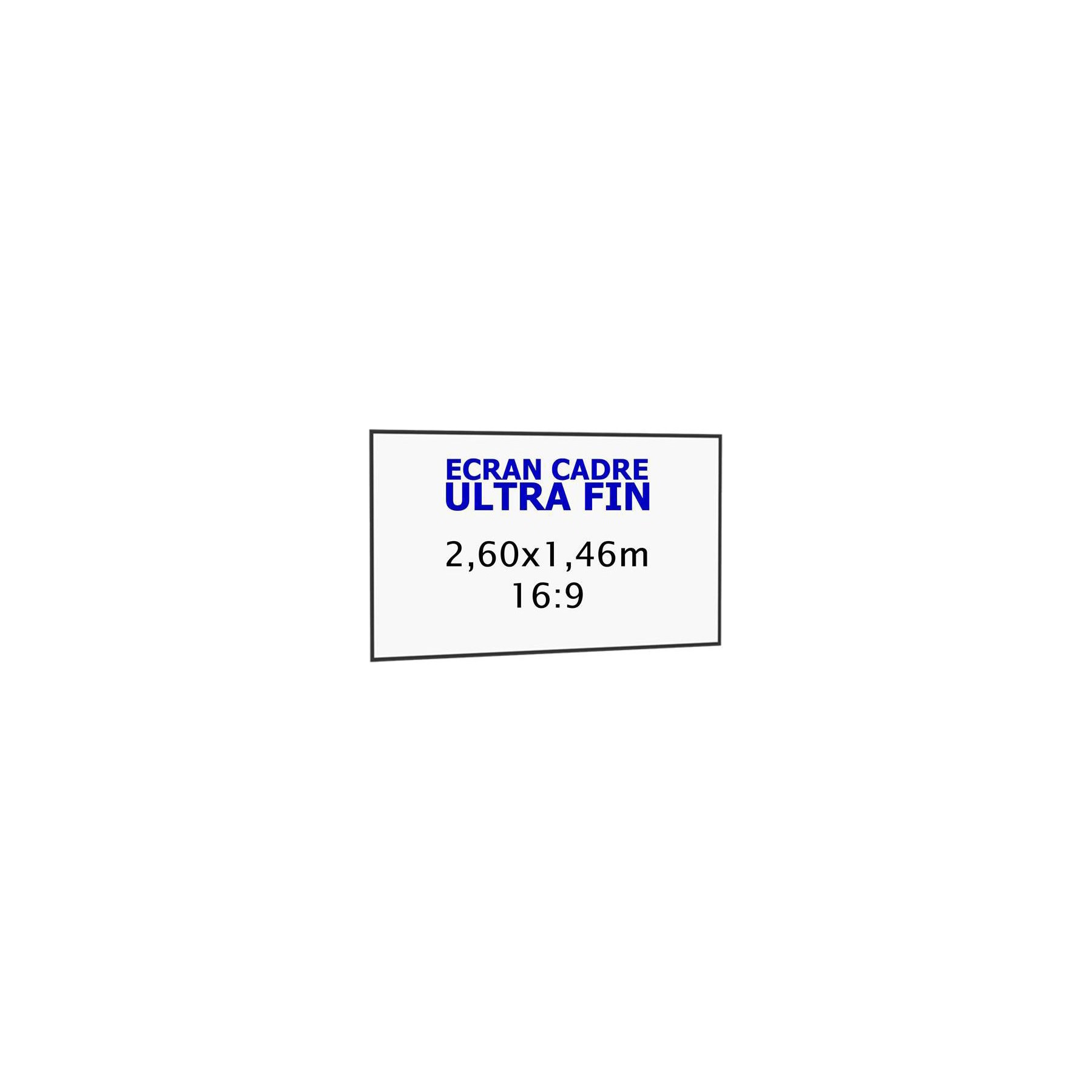 KIMEX cadre ultra-fin 2,60 x 1,46 m, 16:9