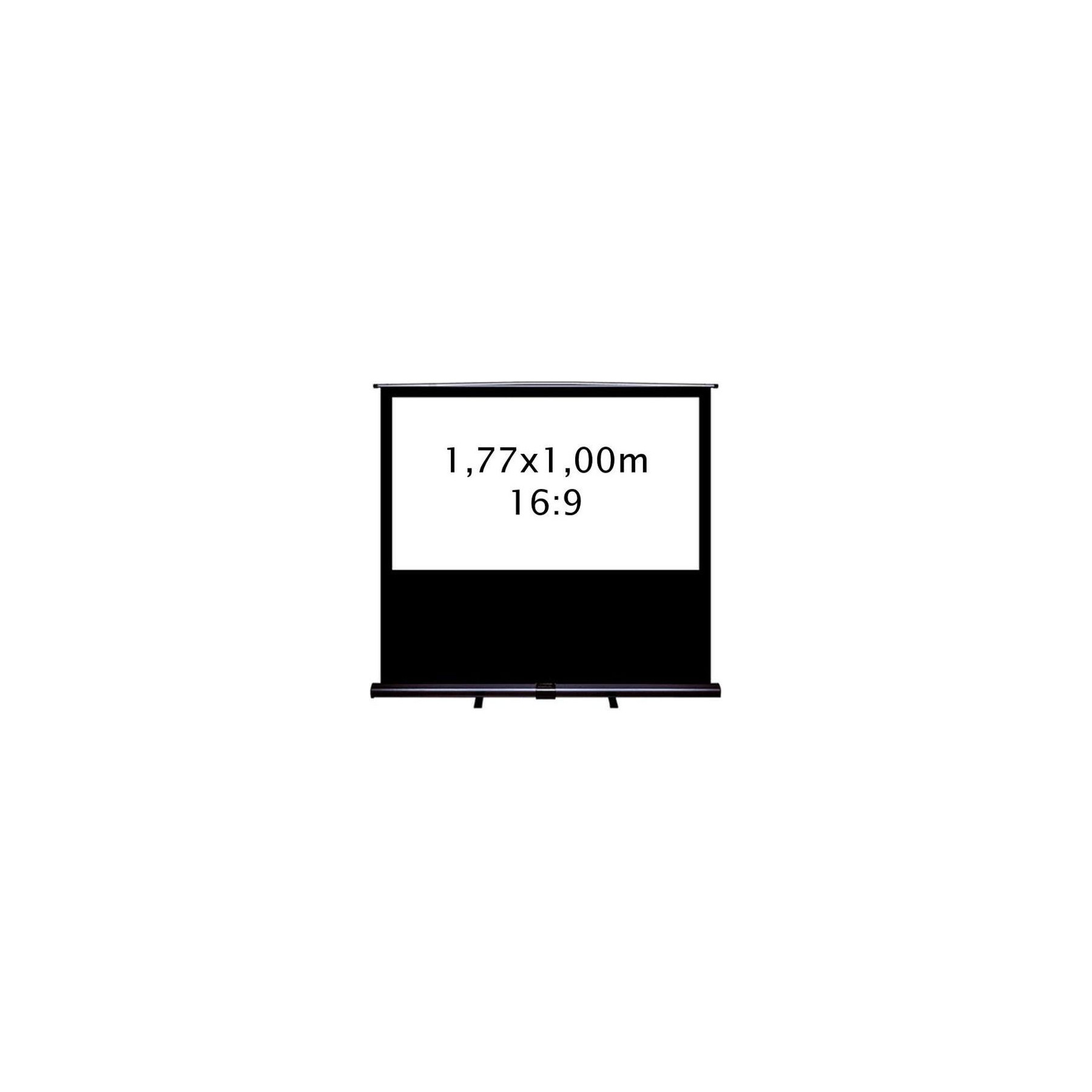 Ecran de projection KIMEX transportable 1,77 x 1,00 m, format 16:9
