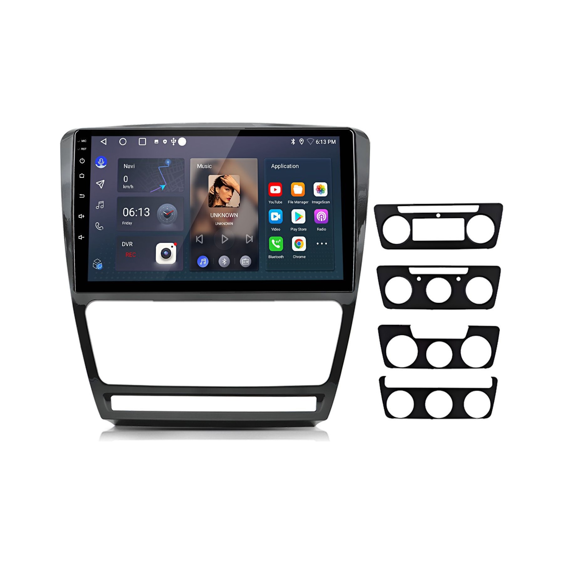Autoradio connecté JUNSUN pour Skoda Octavia 2008-13 64G Carplay