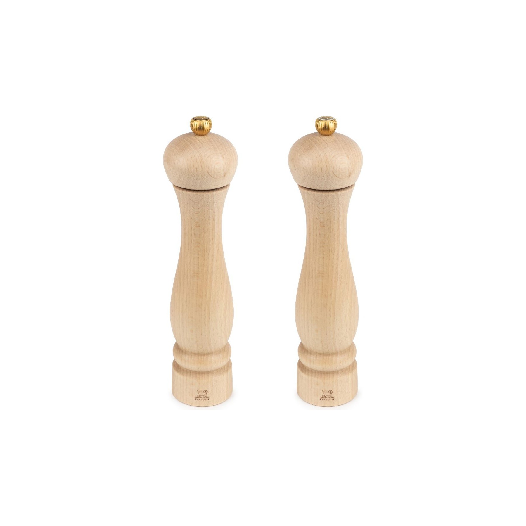 Duo moulins à poivre et sel PEUGEOT Clermont Bois Naturel 24cm