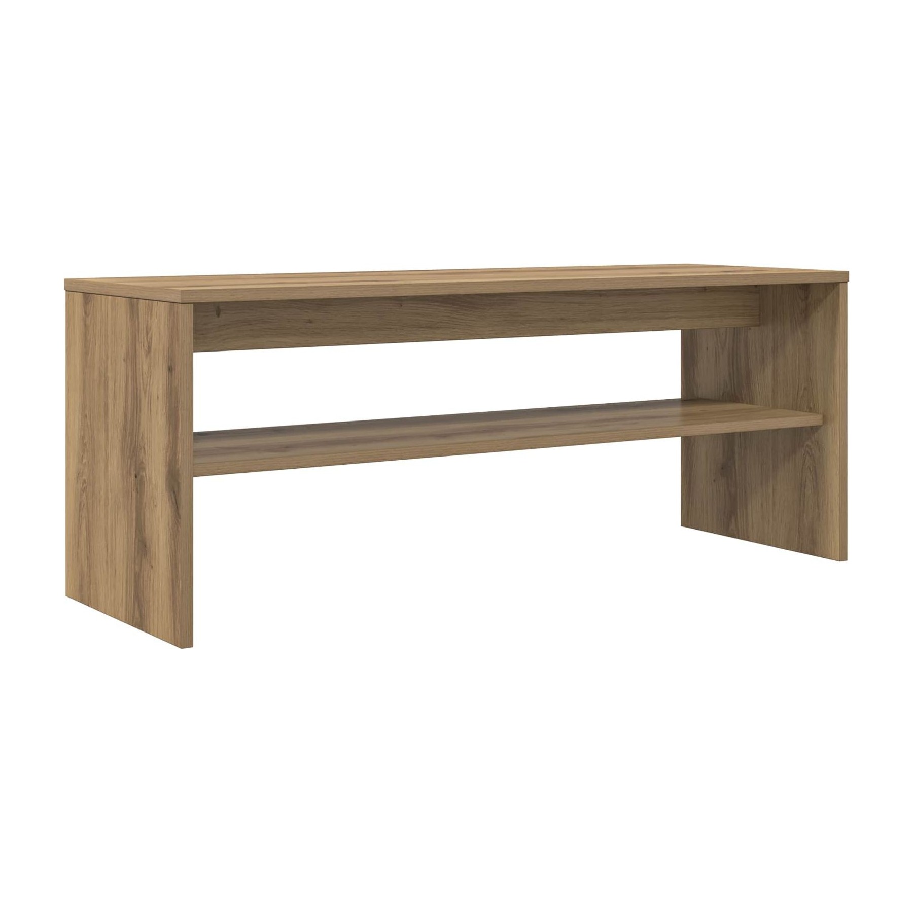 Meuble TV HELLOSHOP26 Meuble TV moderne rectangulaire rangemen