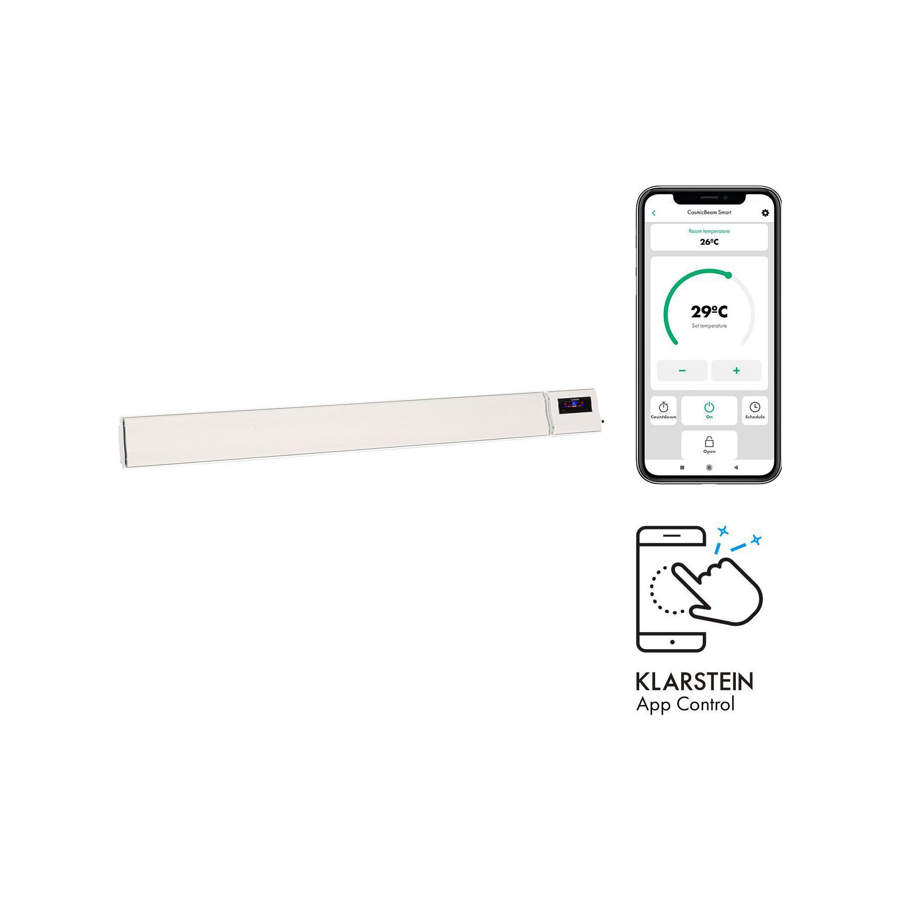 Chauffage infrarouge KLARSTEIN Klarstein Klarstein Cosmic Beam Smart 24