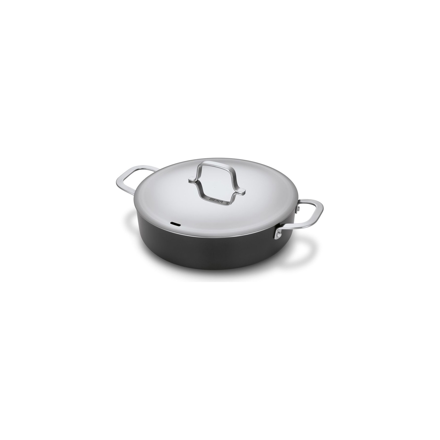 BEKA Sauteuse en aluminium 2 anses avec couve