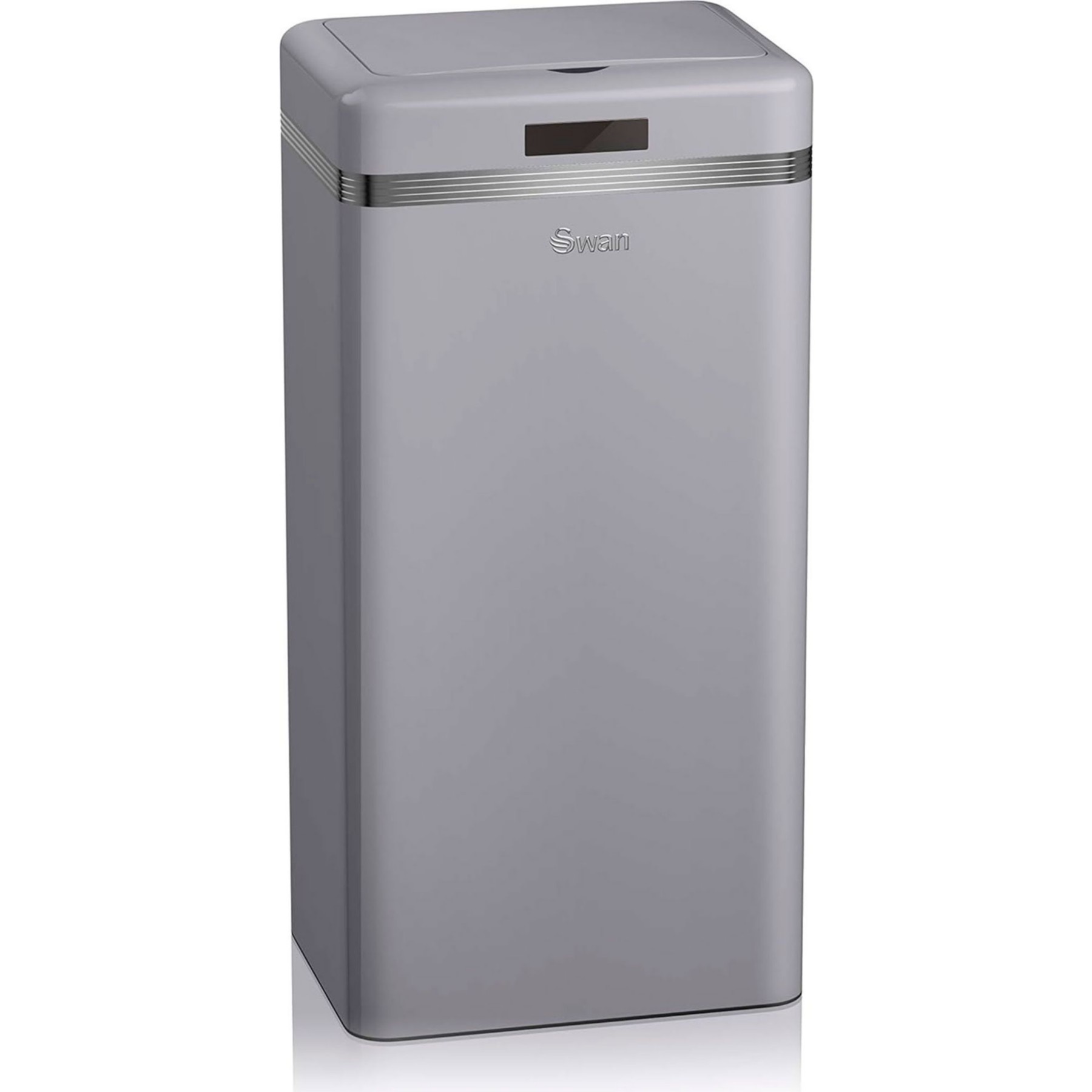 Poubelle de cuisine automatique SWAN SWKA4500GRNEU Retro Poubelle, Métal,45 L