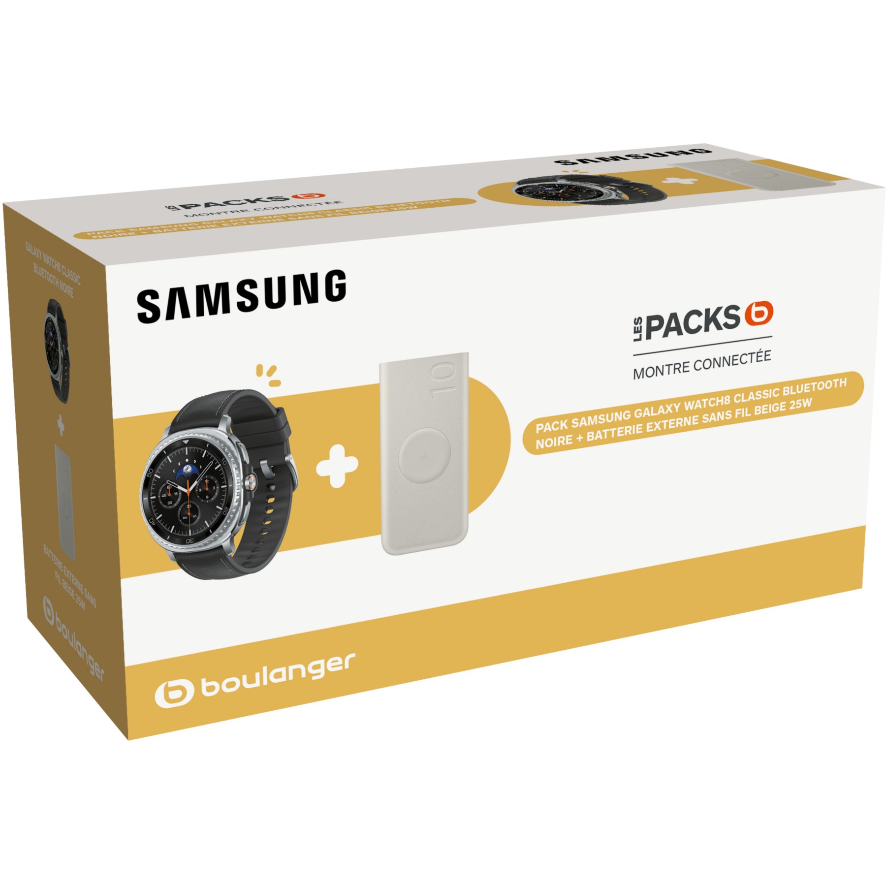 Montre connectée SAMSUNG Pack GalaxyWatch8 Classic BT+Power Bank