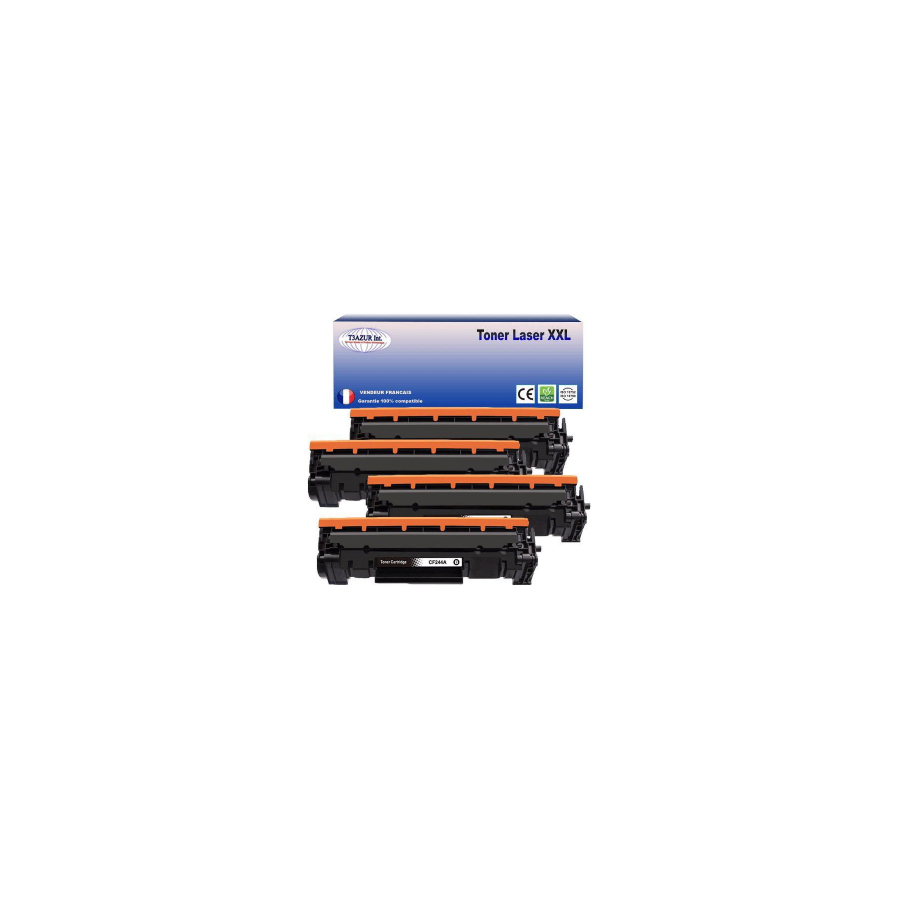 Toner T3AZUR remplace HP CF244A (44A)Noir - 1 000p