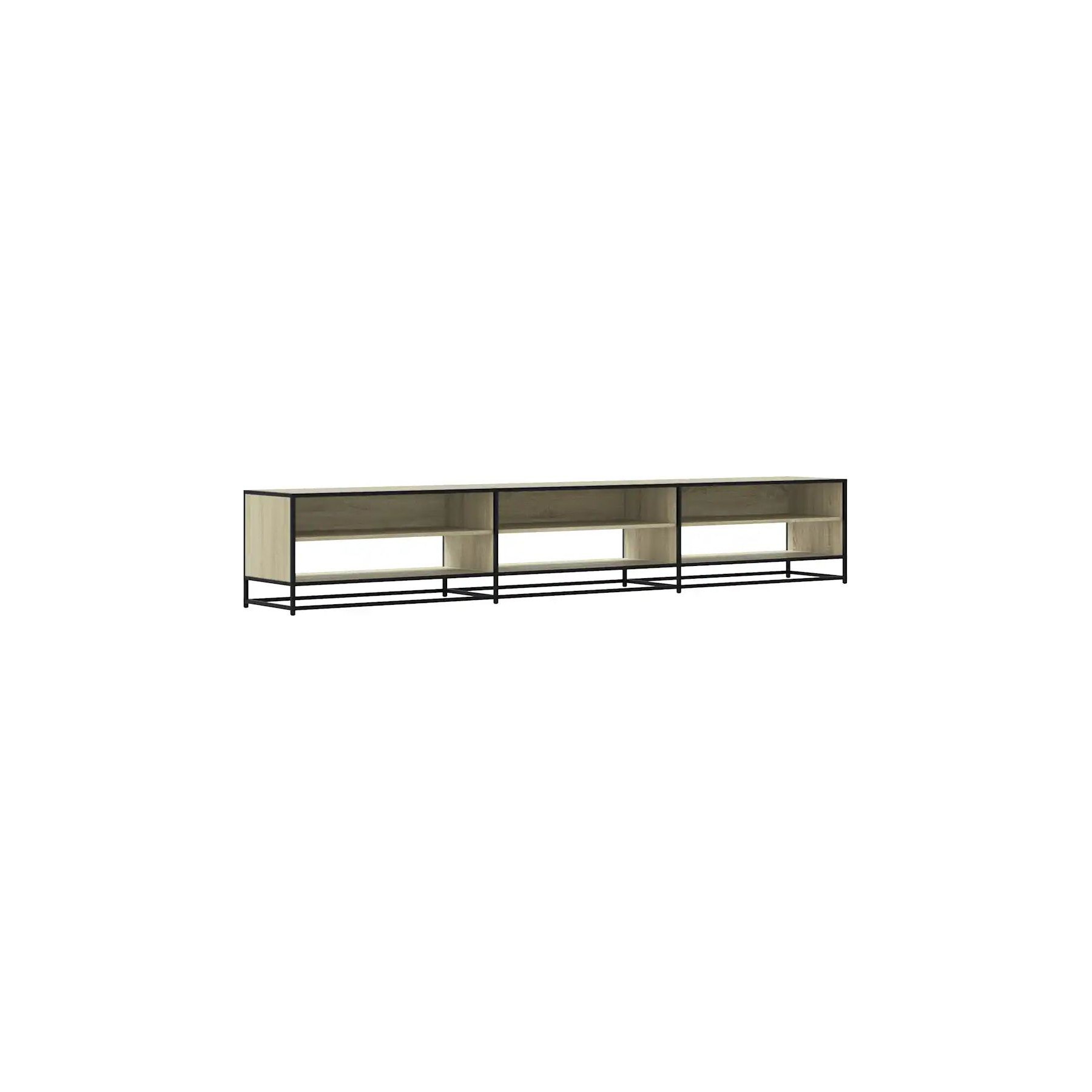 Meuble TV HELLOSHOP26 Meuble TV au design industriel avec gran