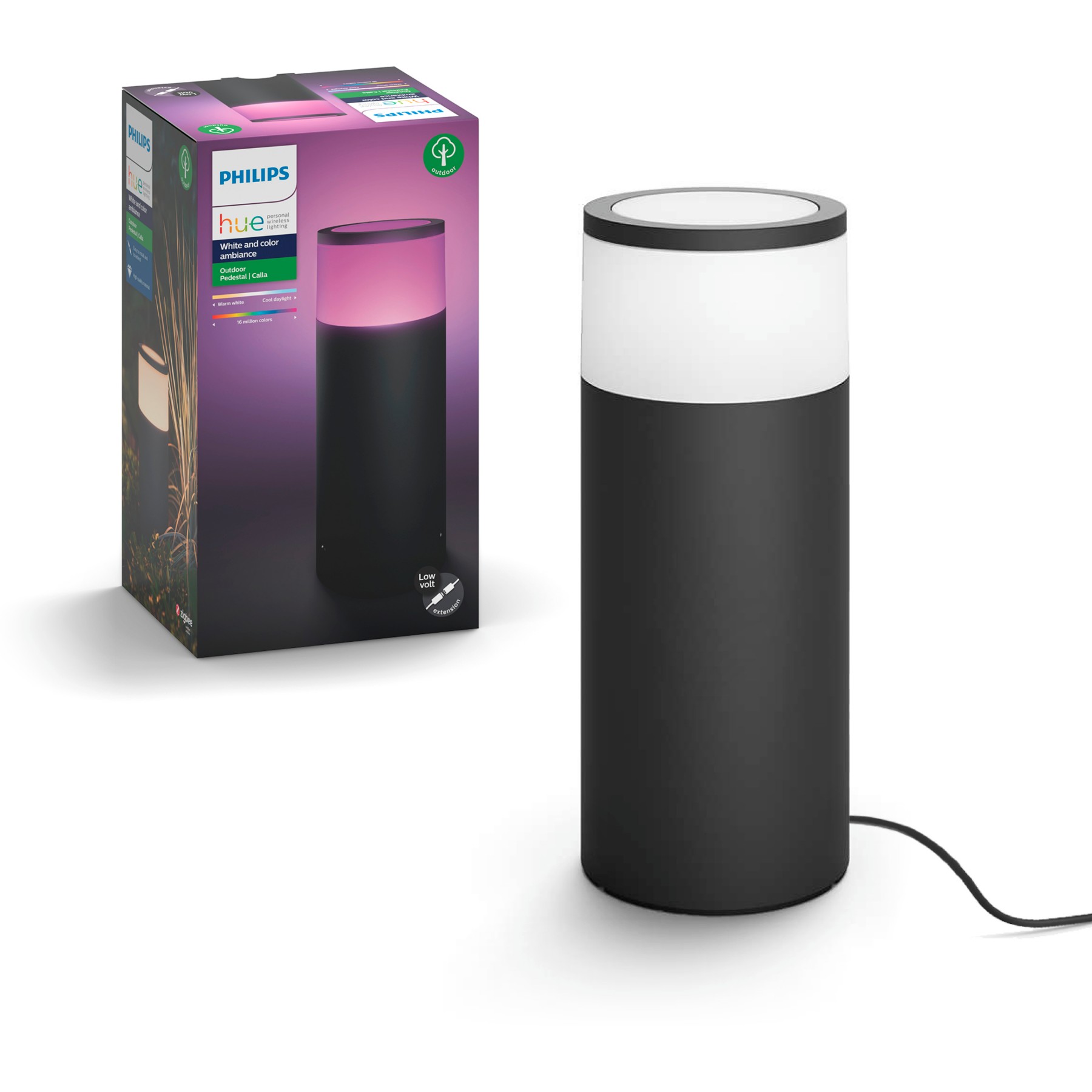 Lanterne PHILIPS HUE W&C CALLA Kit extension Noir Ext