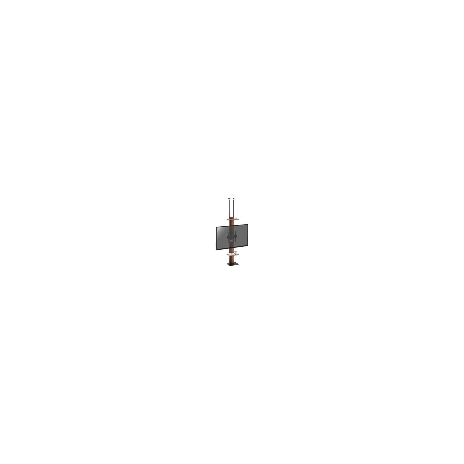 Support mural TV KIMEX sol-plafond TV 32"-65", Hauteur réglable