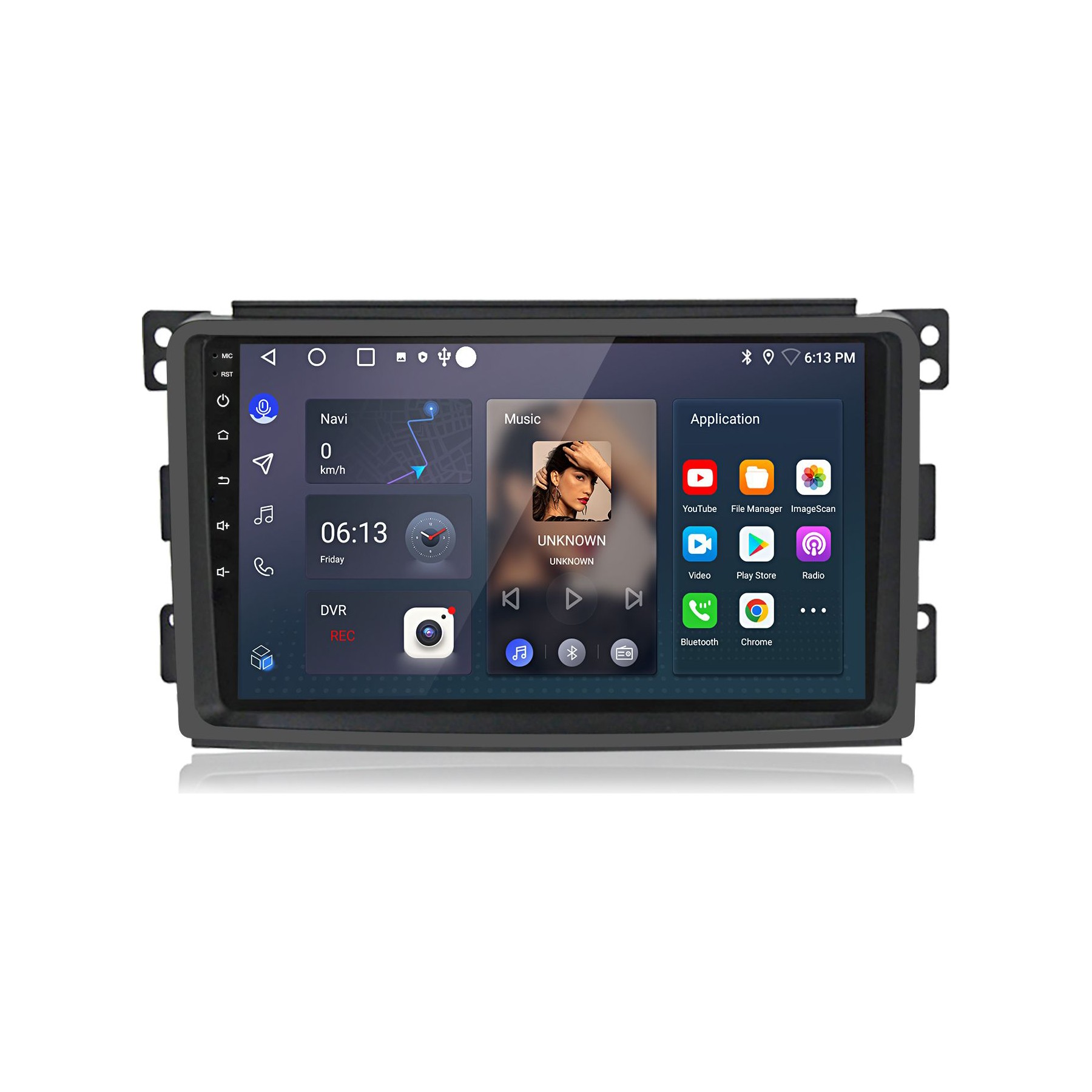 Autoradio connecté JUNSUN pour Smart Fortwo 451 05-10 128G Carplay