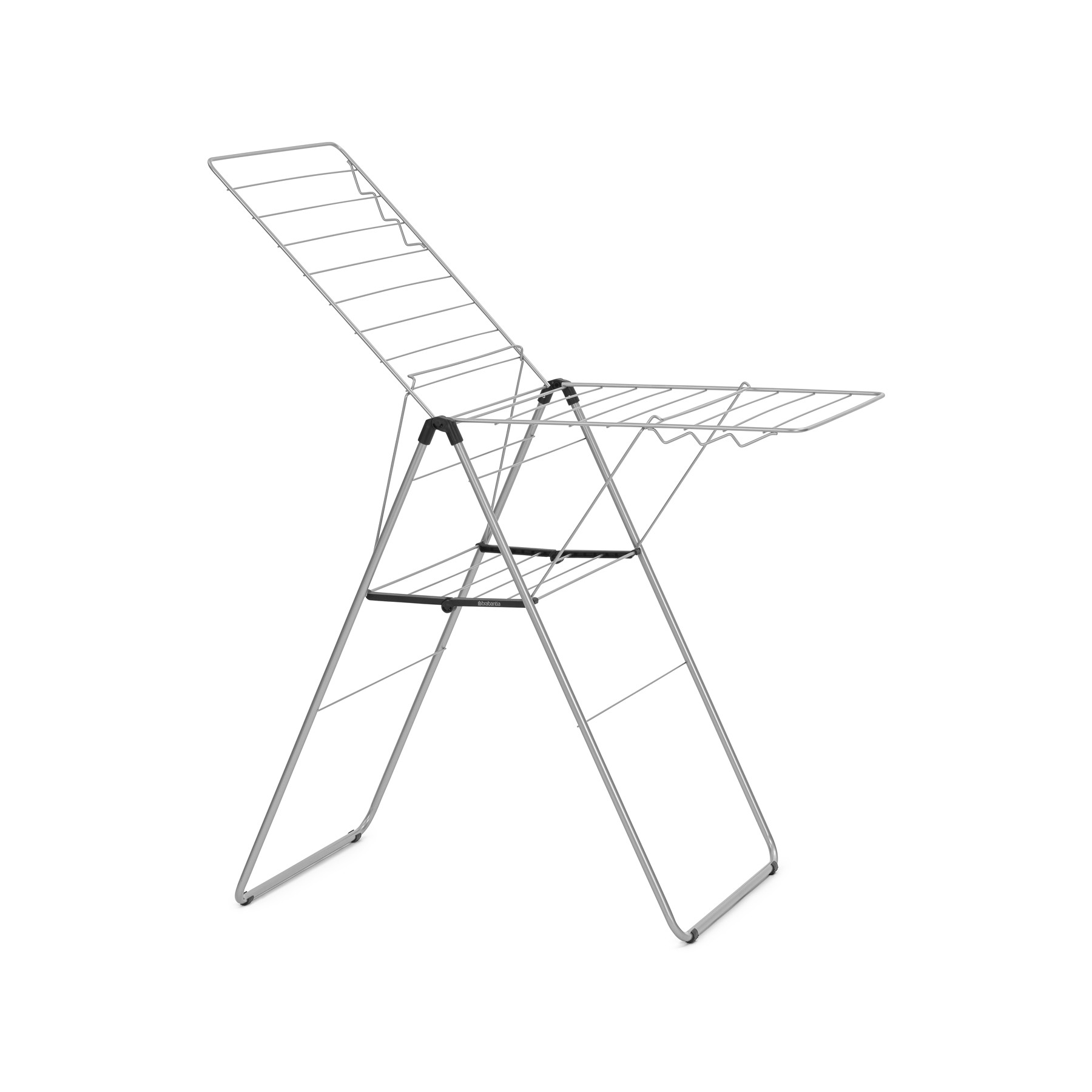 Etendoir à linge BRABANTIA Hang on 20m Metallic Grey