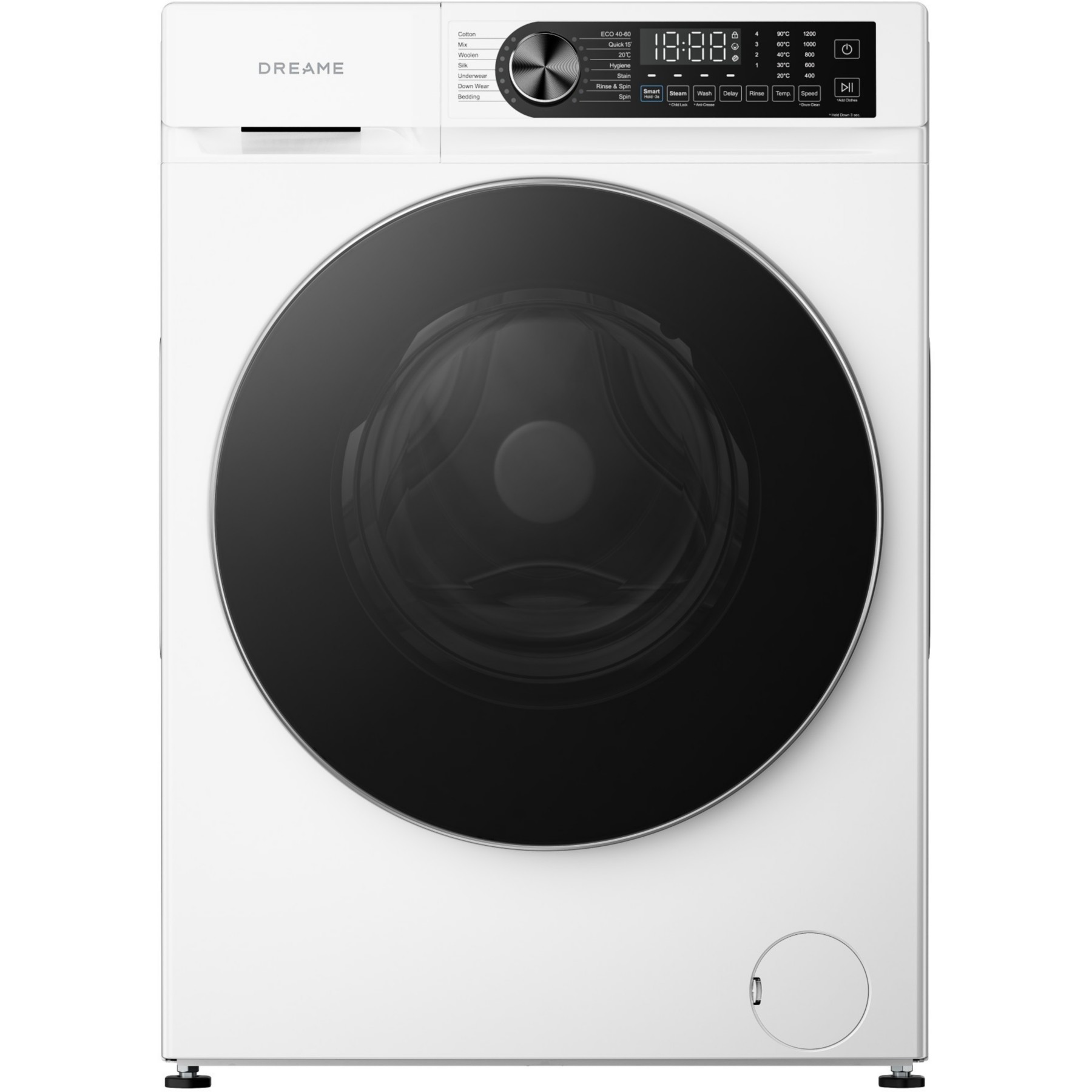 Lave linge hublot DREAME DRWASHSULTRA10KGW - 10 kg - 1200 tr/min - Classe A - Moteur induction