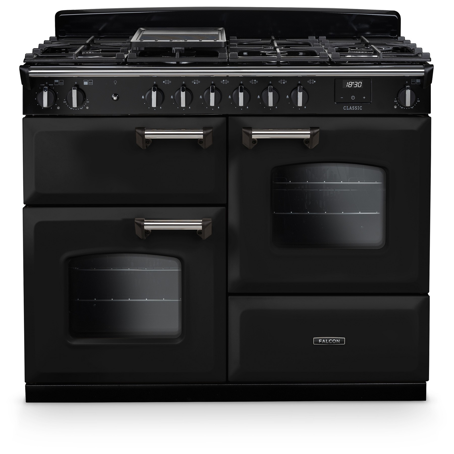 Piano de cuisson gaz FALCON NGC OC TAB GAZ 110 CM NOIR CHROME