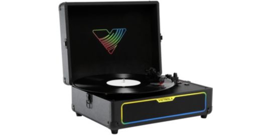 Platine vinyle VICTROLA GLOW FORMAT VALISE AVEC LEDS RGB