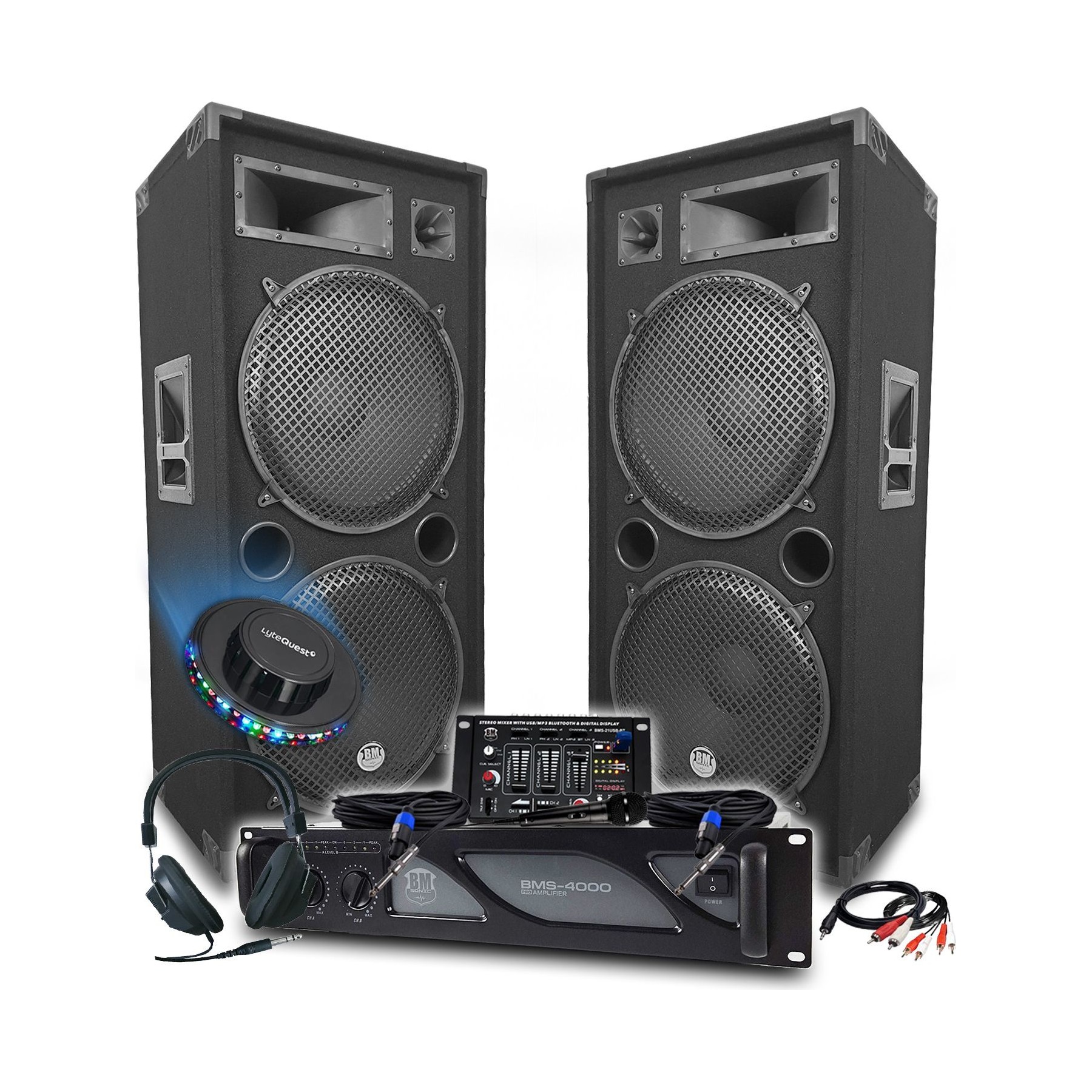 Pack sono BM SONIC Sonorisation DJ BM SONIC Amplificateur 4