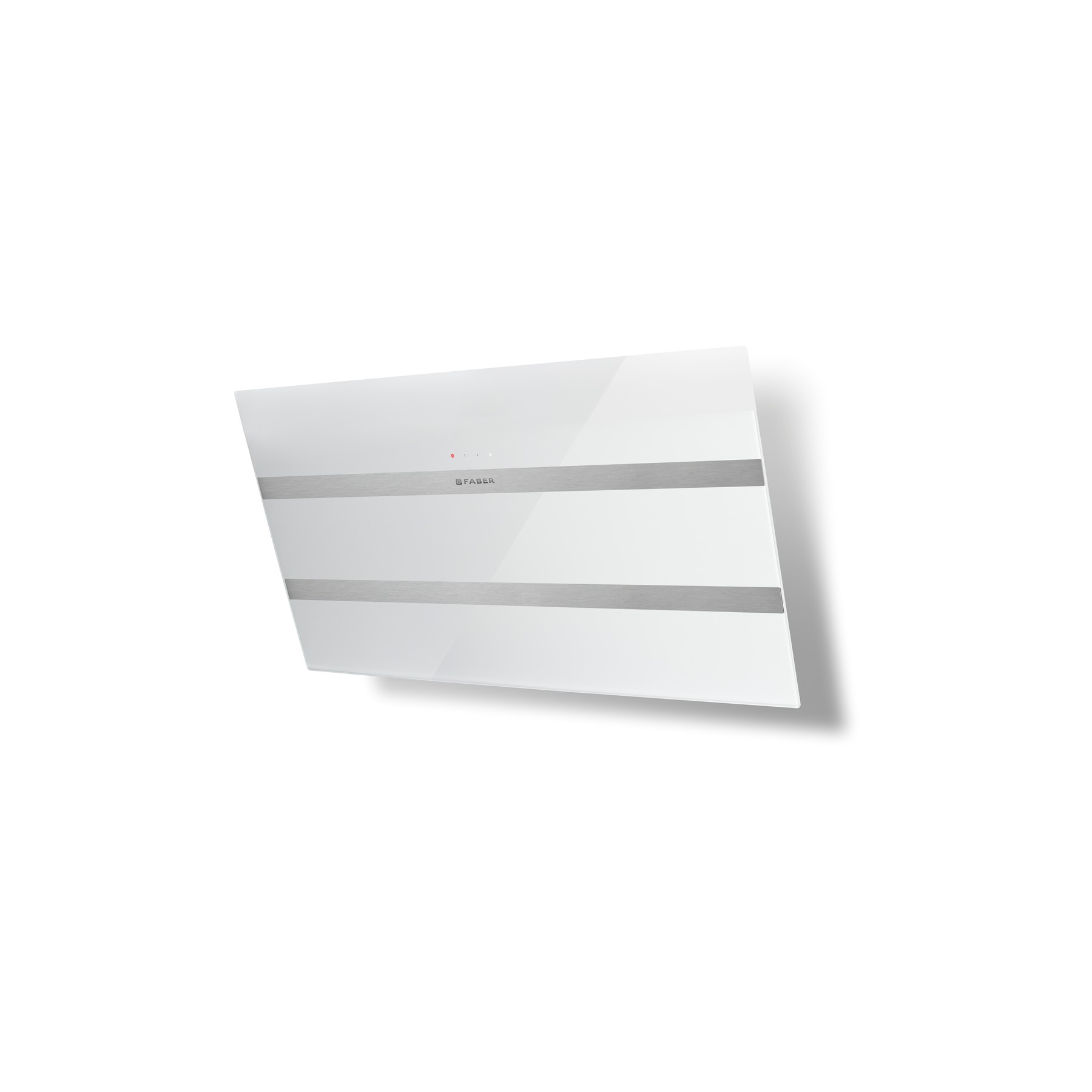 Hotte décorative murale inclinée FABER STEELMAX 800 BLANC/INOX
