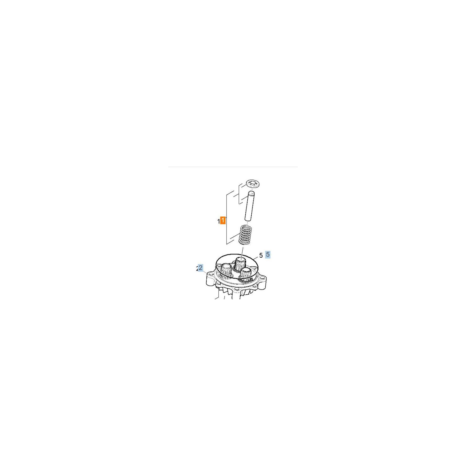 Boîtier KARCHER PISTON REPERE 1 - 45533060