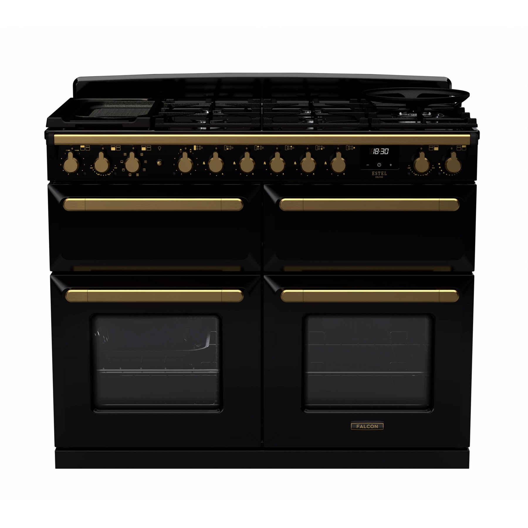 Piano de cuisson mixte FALCON ESTEL DELUXE BC TAB MIX 110 CM NOIR BRIL
