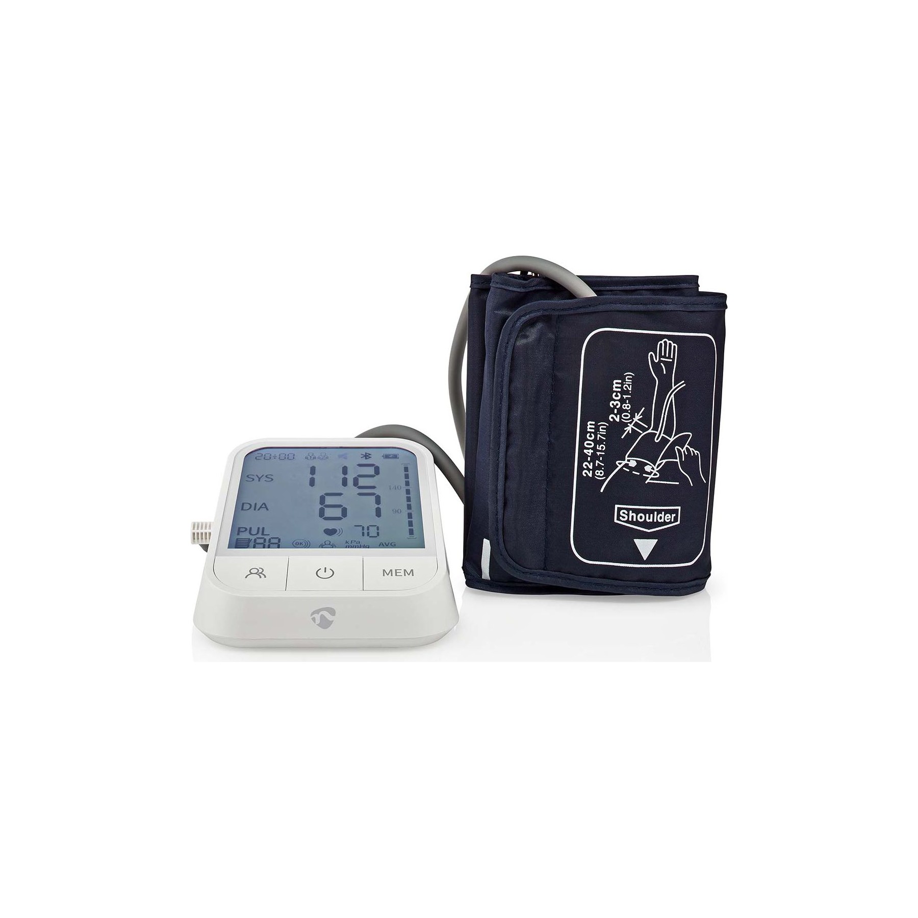 Tensiomètre NEDIS SmartLife avec Écran LCD HD 4.3"