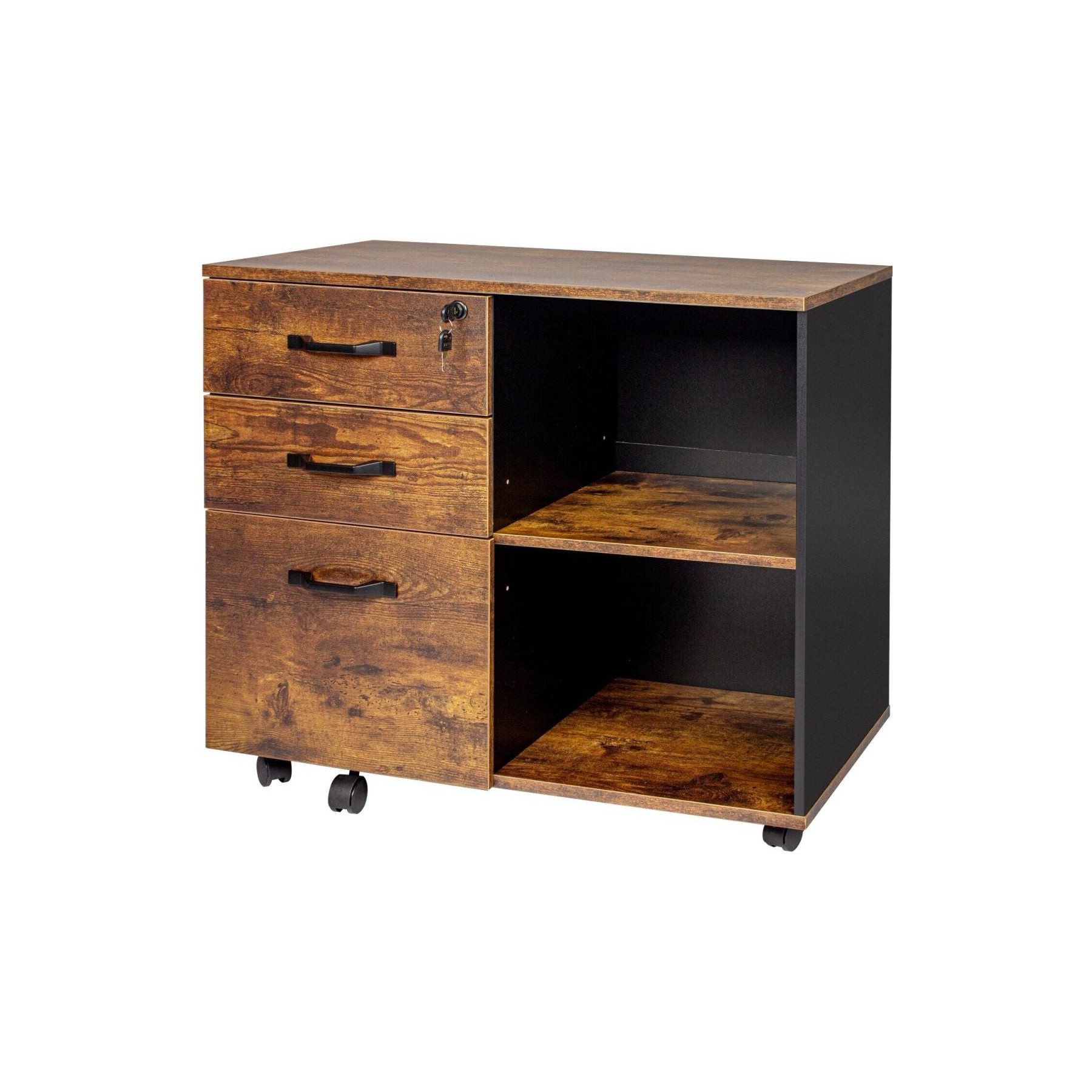 Armoire HELLOSHOP26 Caisson mobile de bureau avec rangement