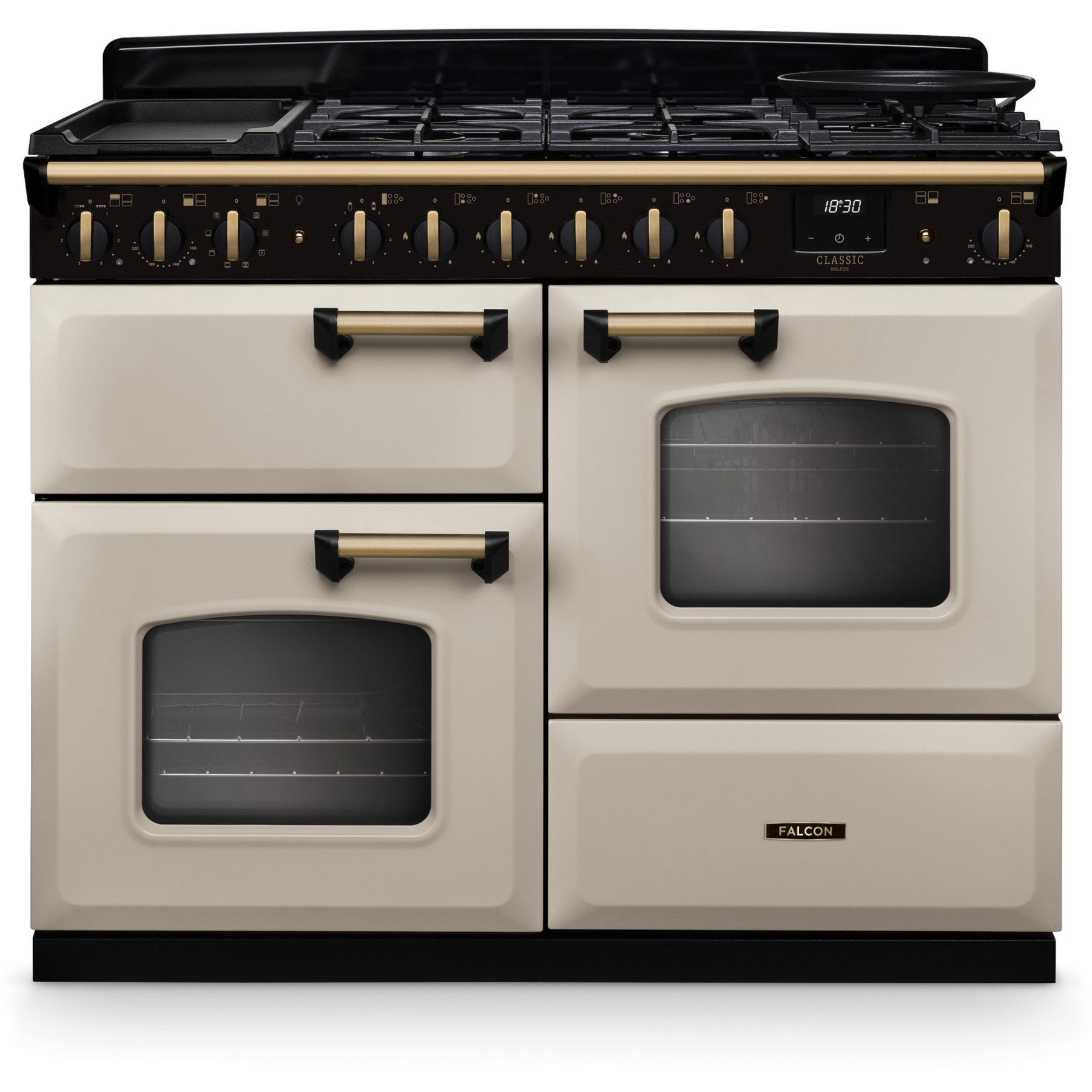 Piano de cuisson mixte FALCON NGC TAB MIX 110 CM CREME PASTEL LAITON A