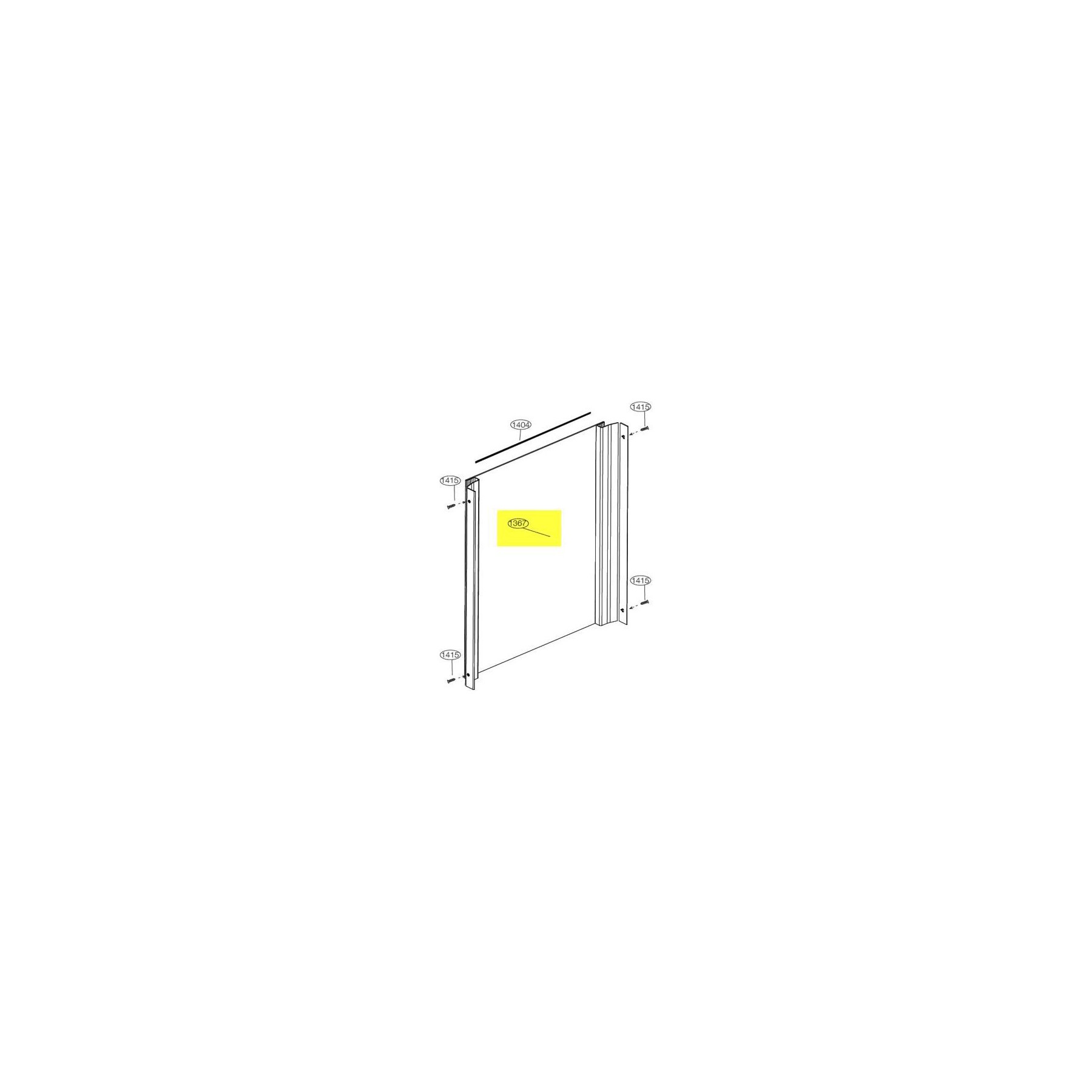 Porte BEKO glace de porte congelateur