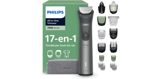 Tondeuse multi usages PHILIPS MG7941/15 Series 7000, 22 hauteurs de coupe, précision 0,2 mm, autonomie 120 mn