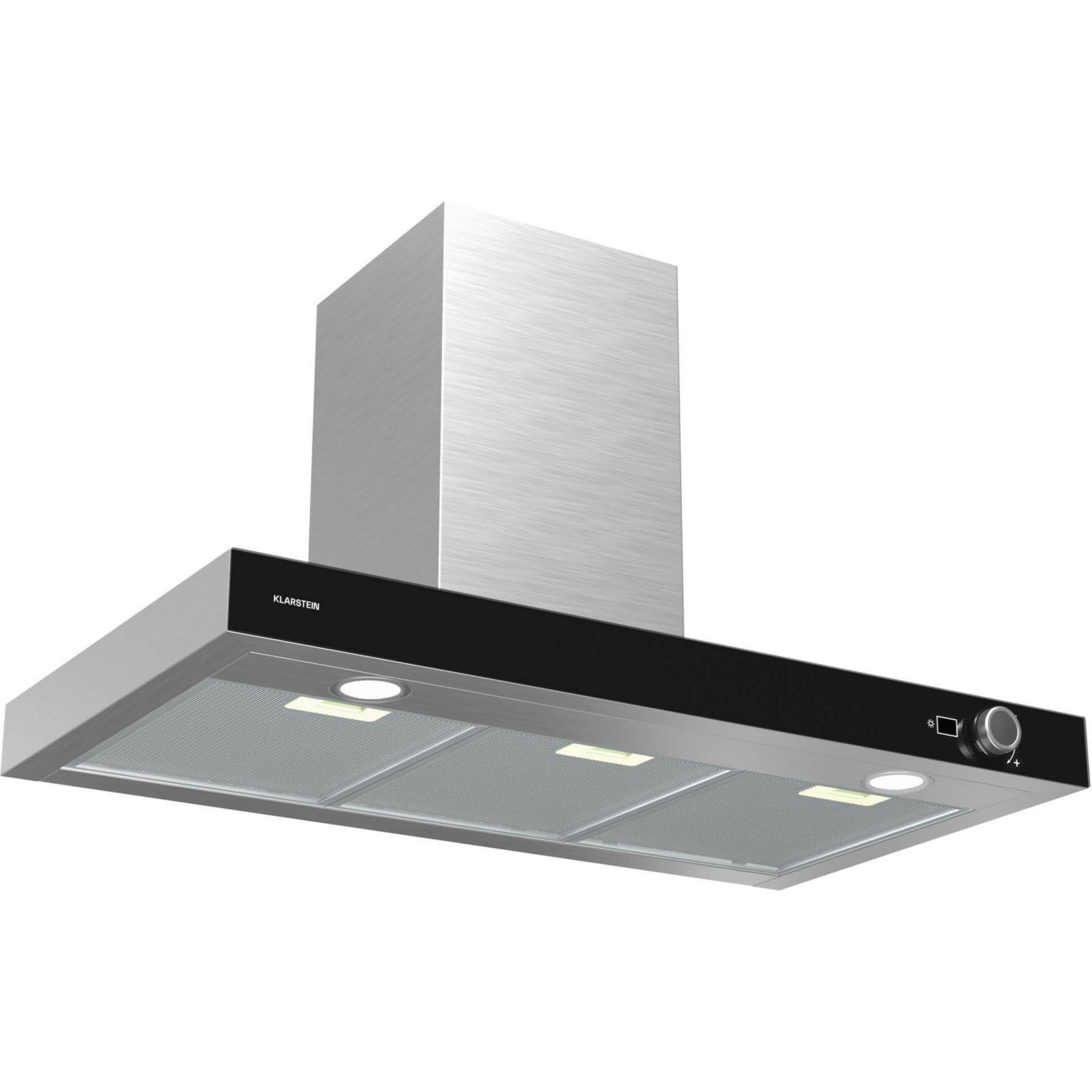 Hotte décorative murale KLARSTEIN AirNova 90cm CEE A++ 110 W 620 m³/h Inox