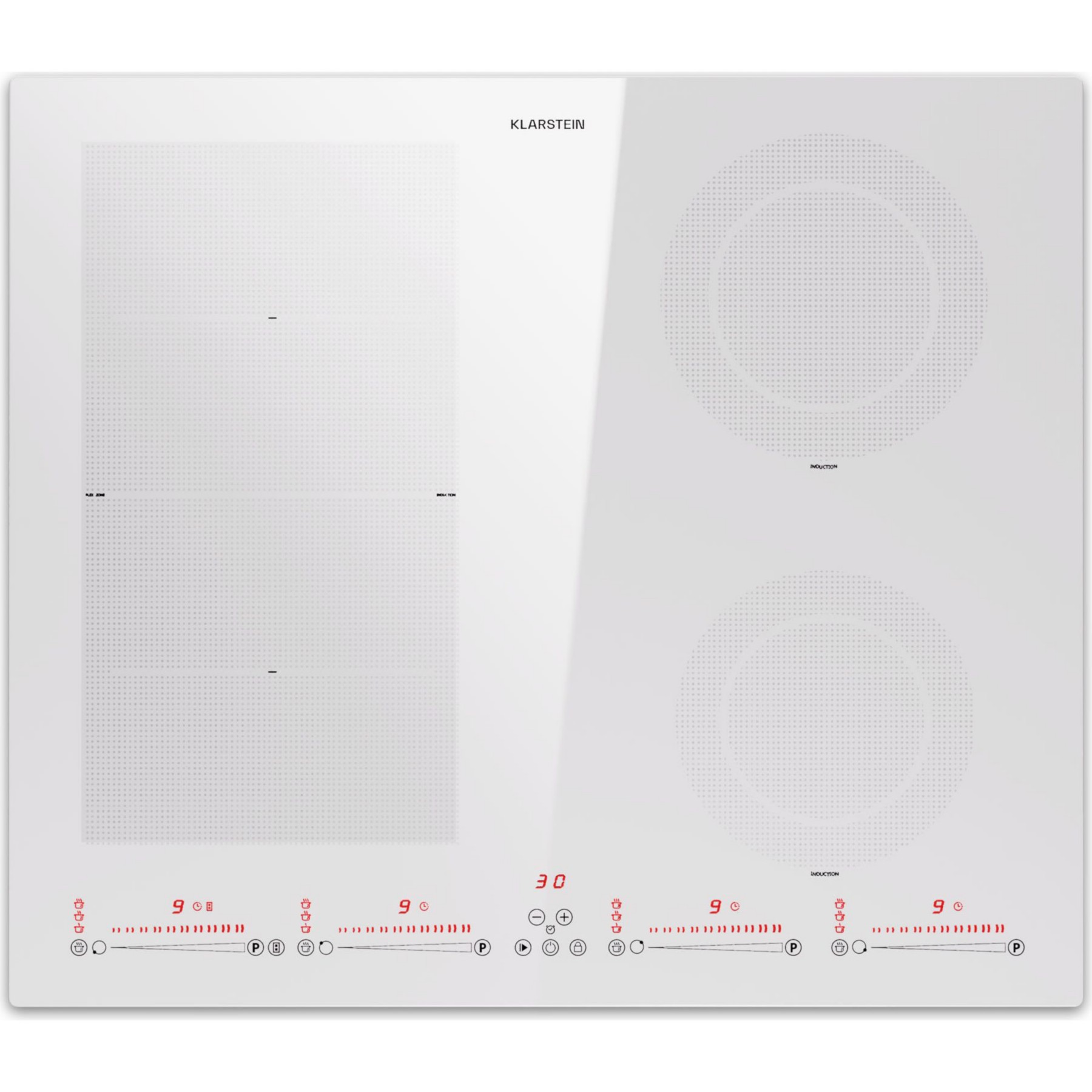 Plaque induction KLARSTEIN Masterzone 60cm 4 zones 7000W Reconditionné