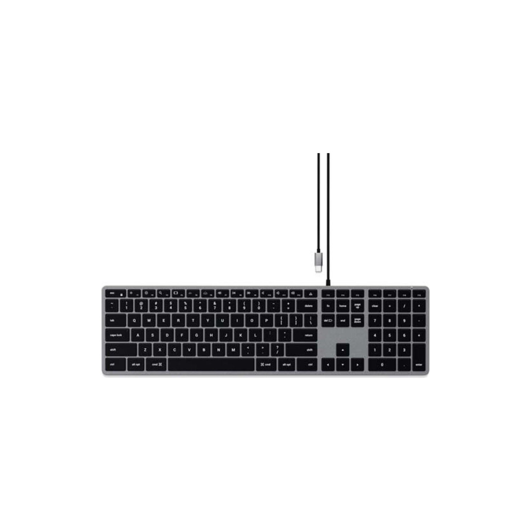 Clavier sans fil SATECHI Slim W3 Filaire Rétroéclairé QWERTY