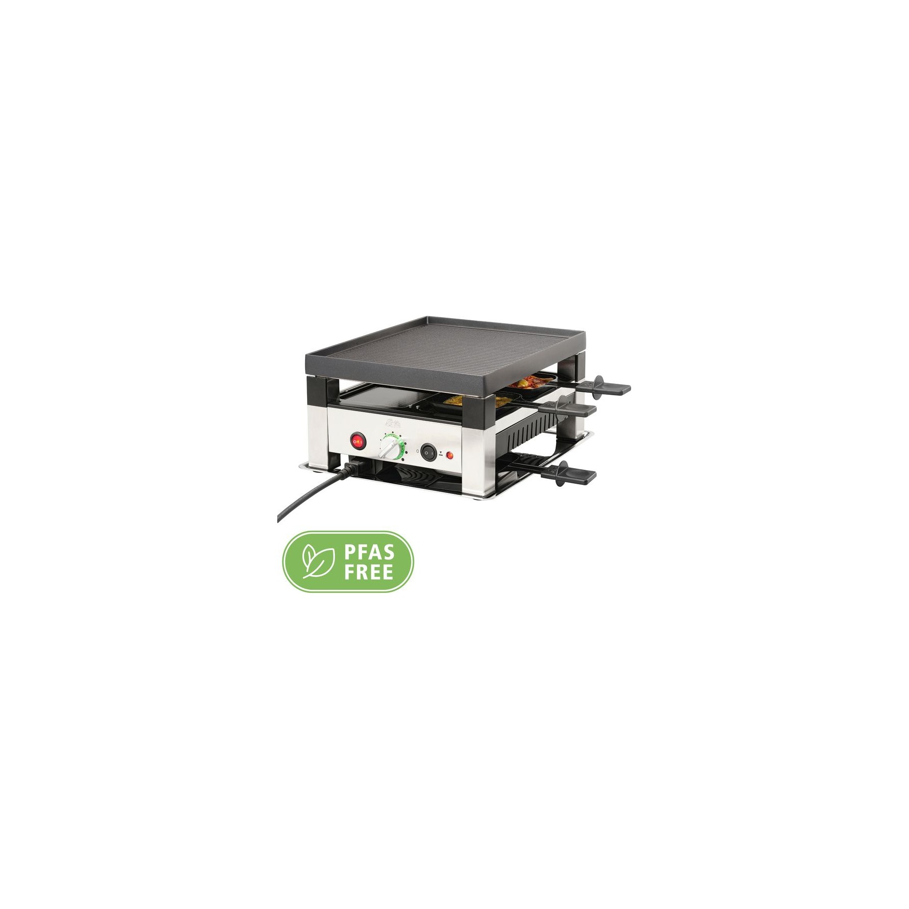 Raclette SOLIS Raclette & Pizza Grill pour 4